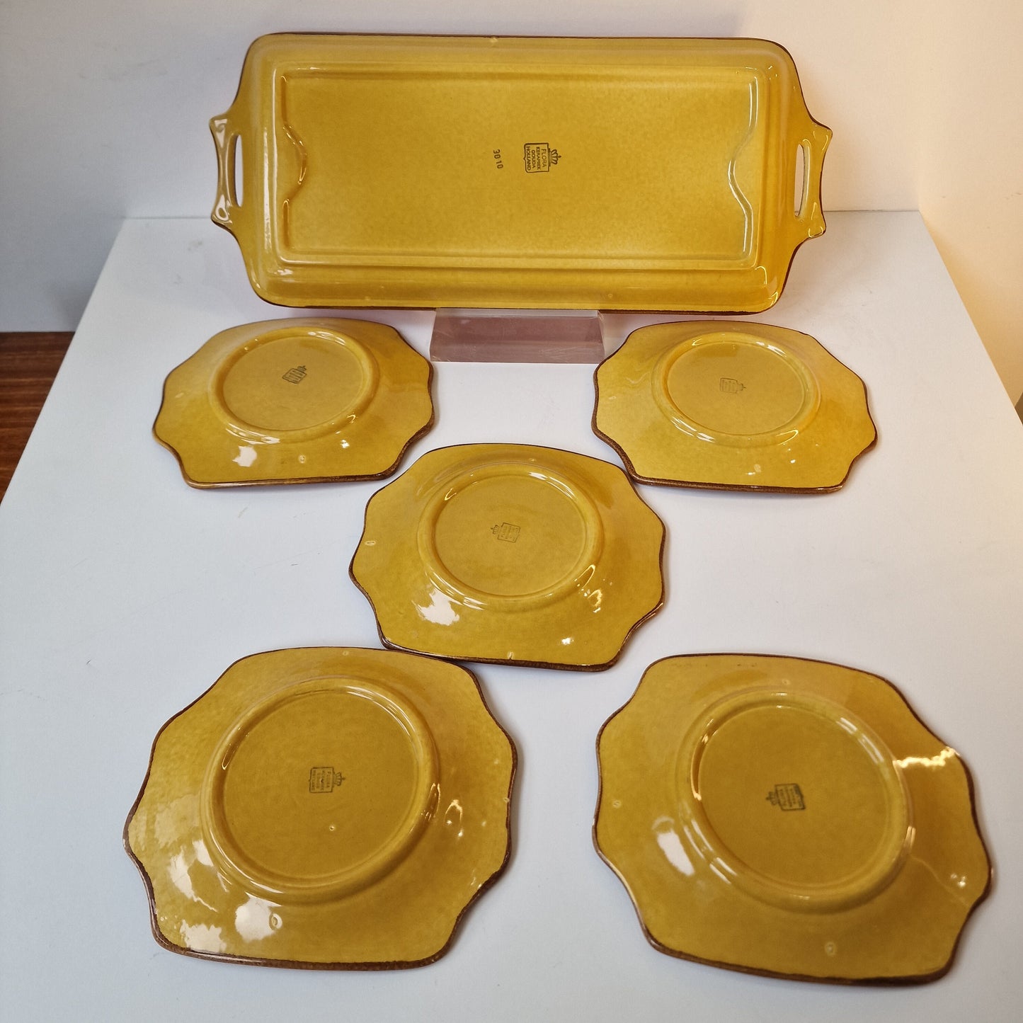 Vintage Tokio Flora Gouda Pottery Set, Hand-Painted Dutch Plateel