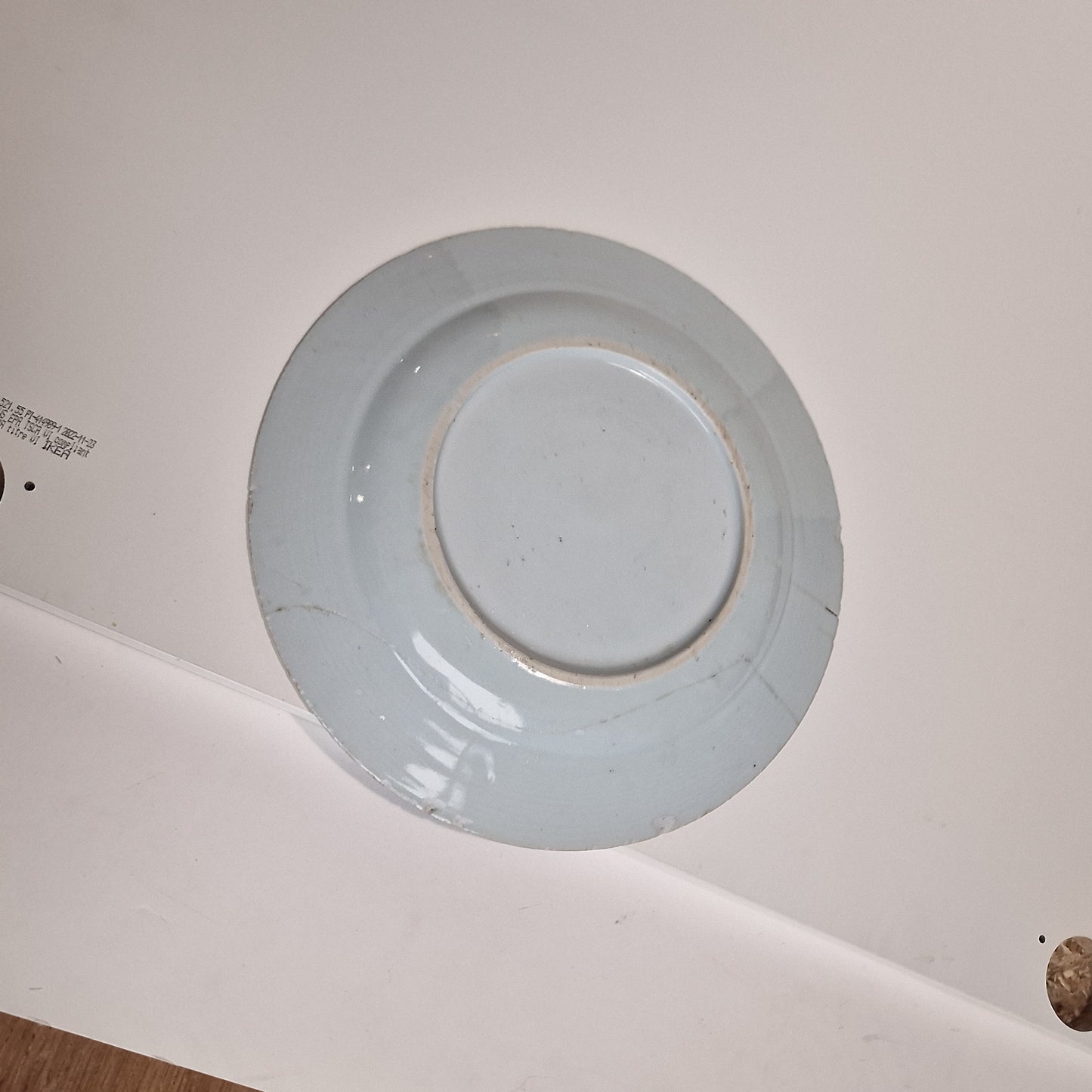 18th Century Kangxi Porcelain Dish, Landscape Cartouches