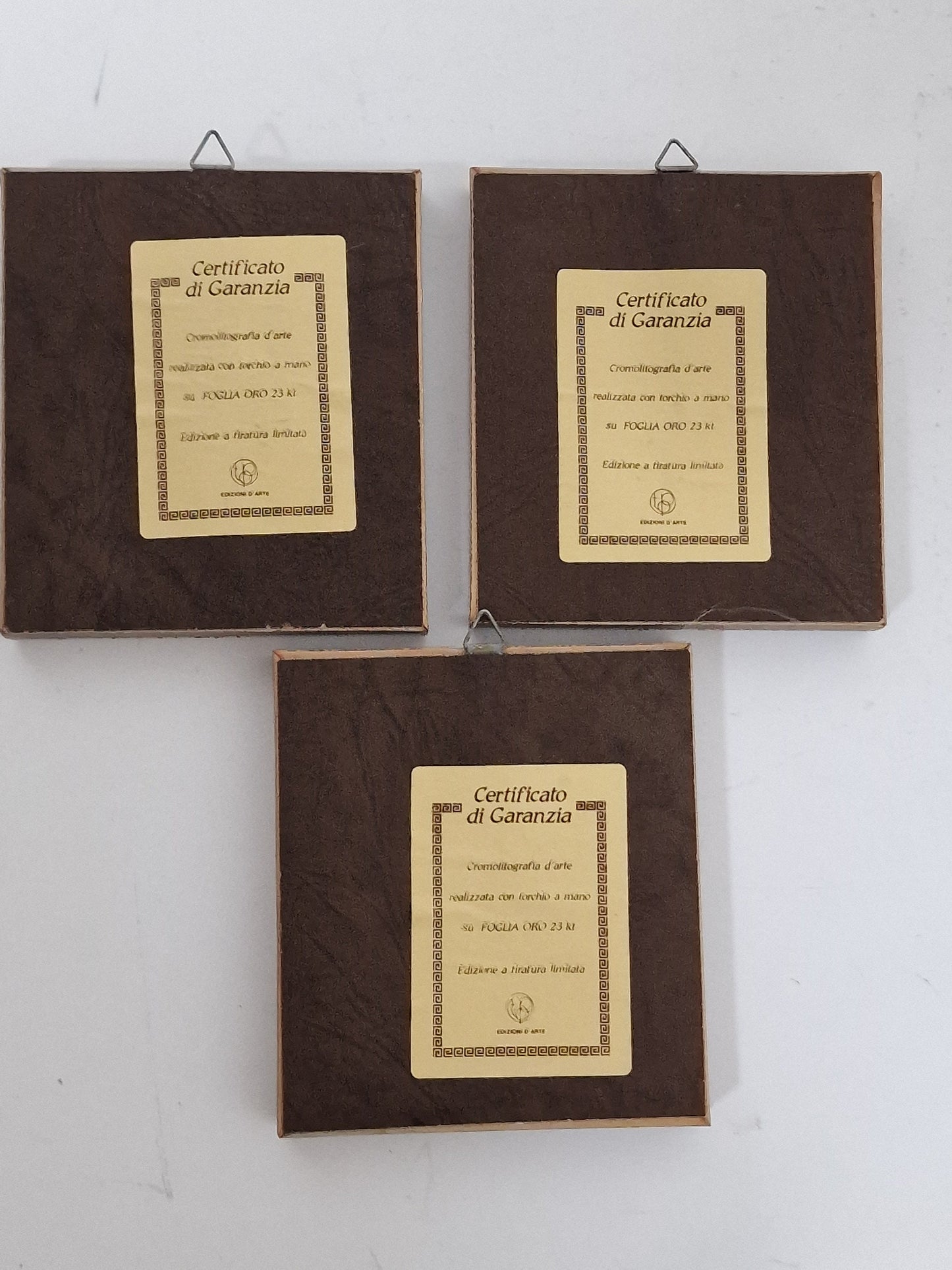 23k gold signed italian framed rose paintings handmade chromographic vintage plated