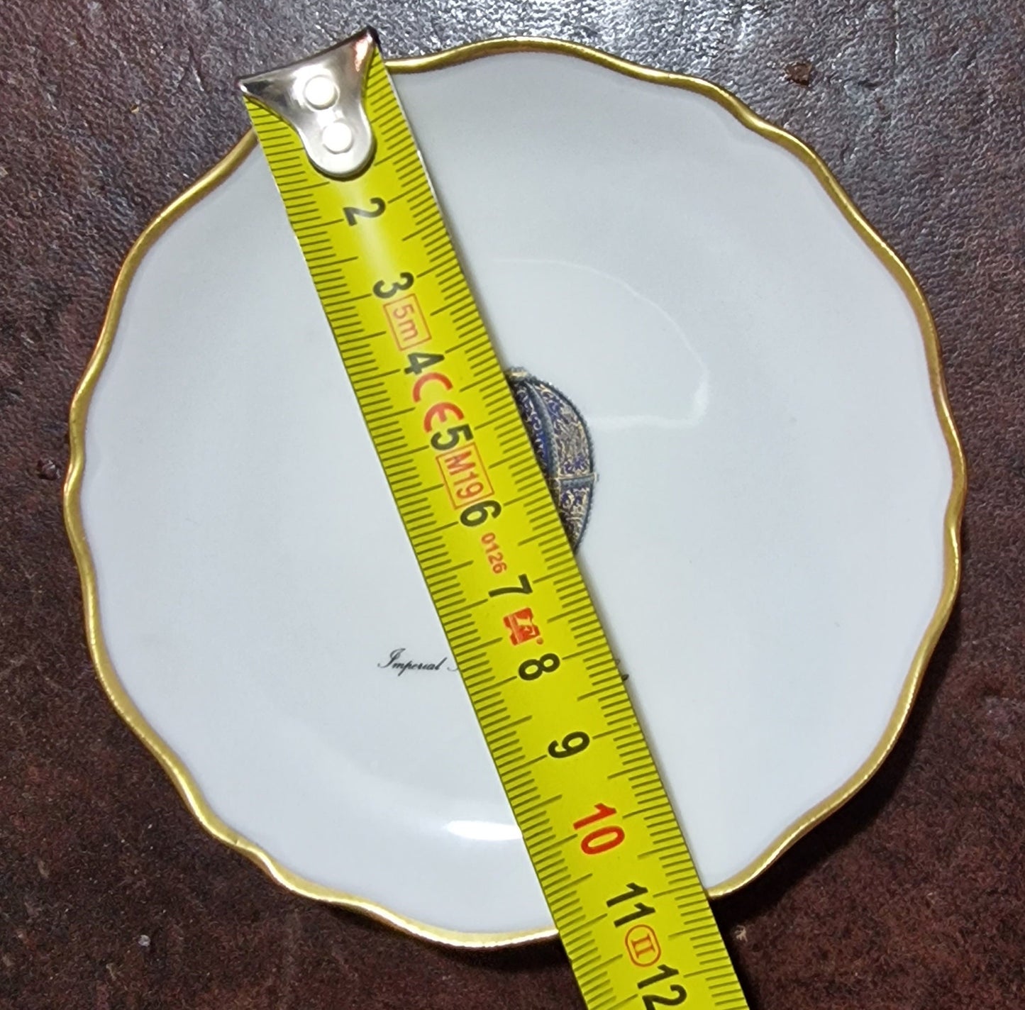 Fabergé Porcelain Gilt Jewelry Dish, Imperial Egg Design