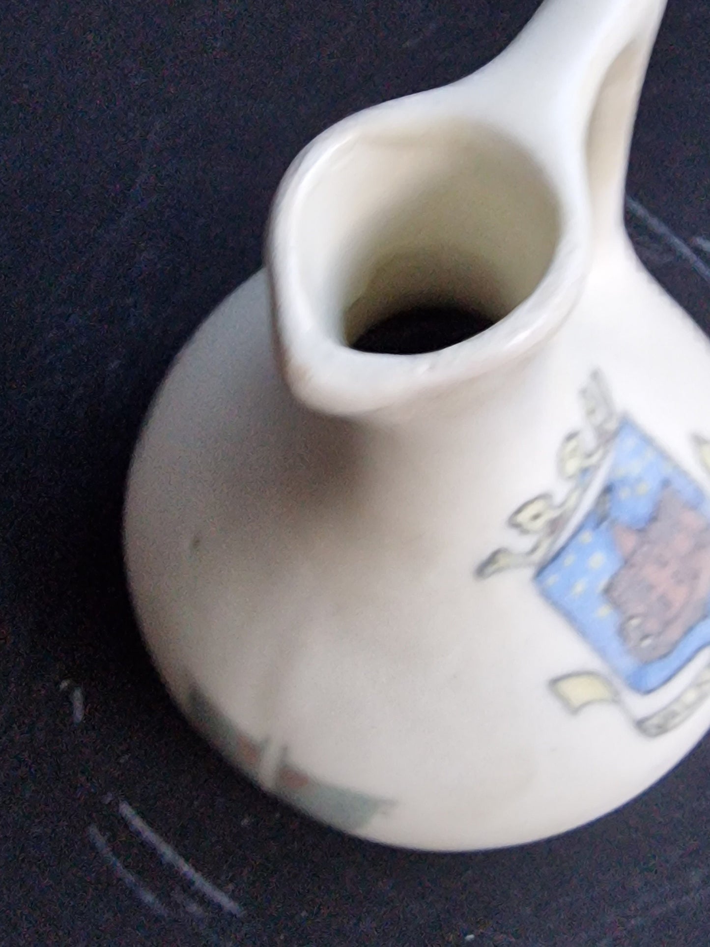 De DISTEL Amsterdam Pottery Jug, Art Nouveau Geometric Design, Nienhuis (1903-1910)