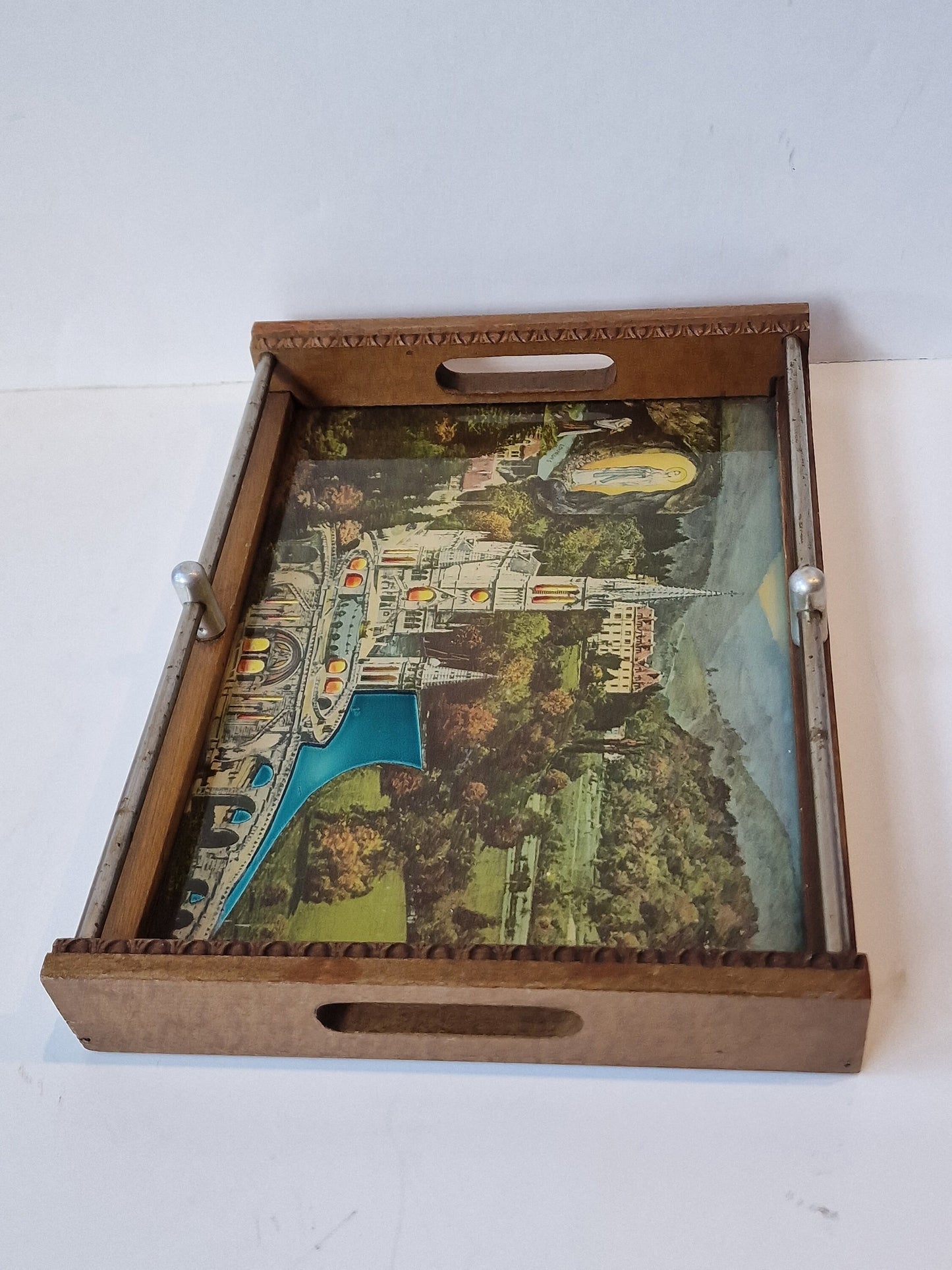 Vintage Maria de Lourdes Tray, Fornasetti Style, Mid-Century Serving Tray