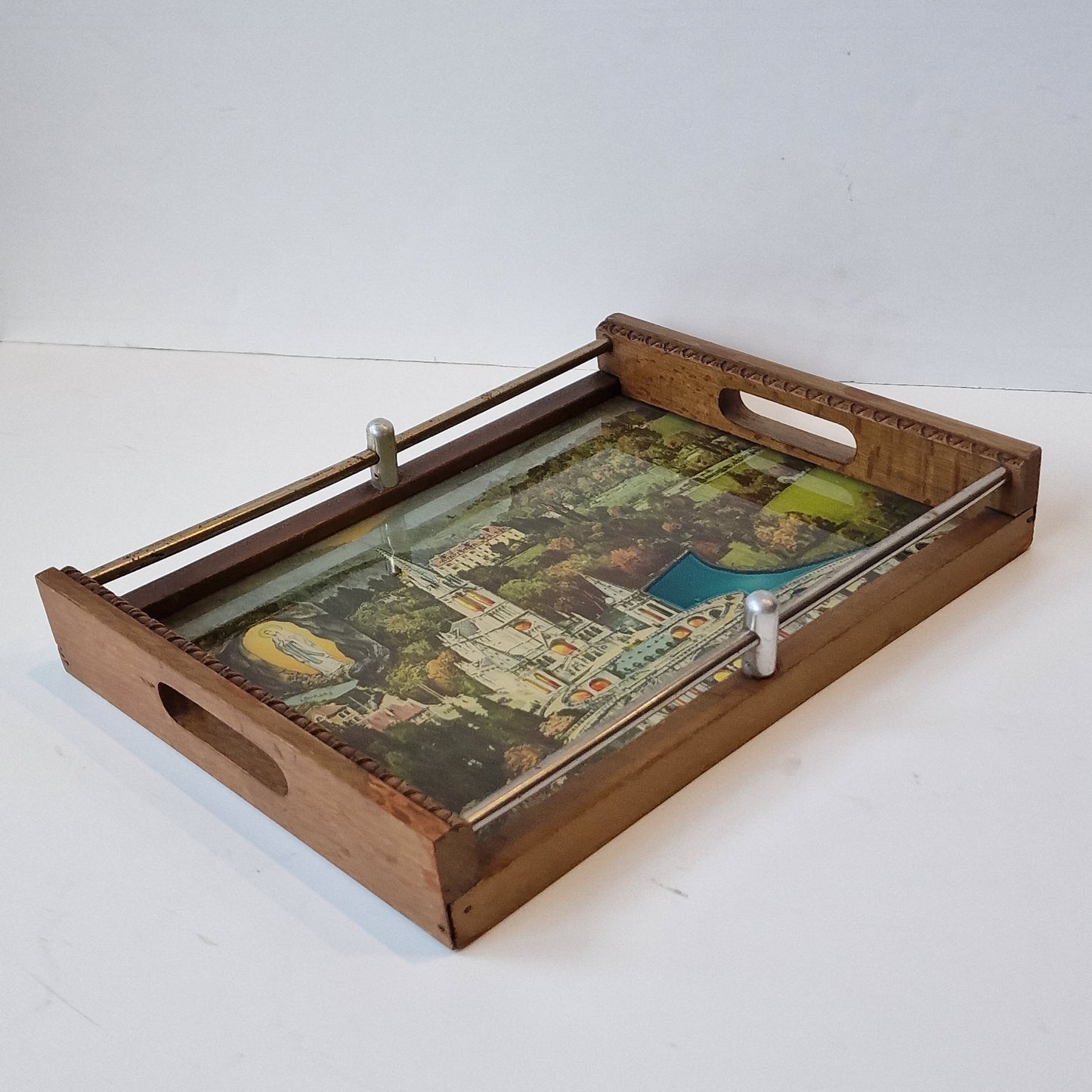 Vintage Maria de Lourdes Tray, Fornasetti Style, Mid-Century Serving Tray