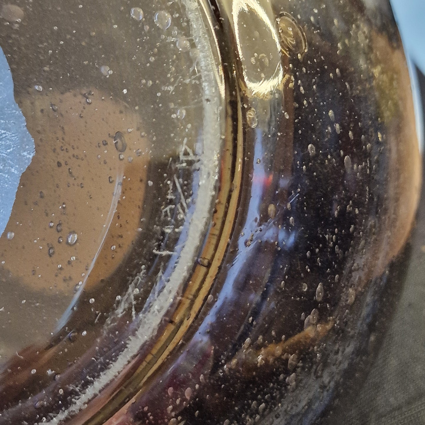 Art Deco Leerdam Hand Blown Glass Vase, Dutch Design