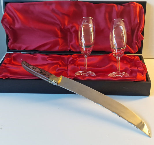 Champagne Sabre with Flutes, Laguiole Gift Boxed Set sabreren luxe gift box, exclusive edition
