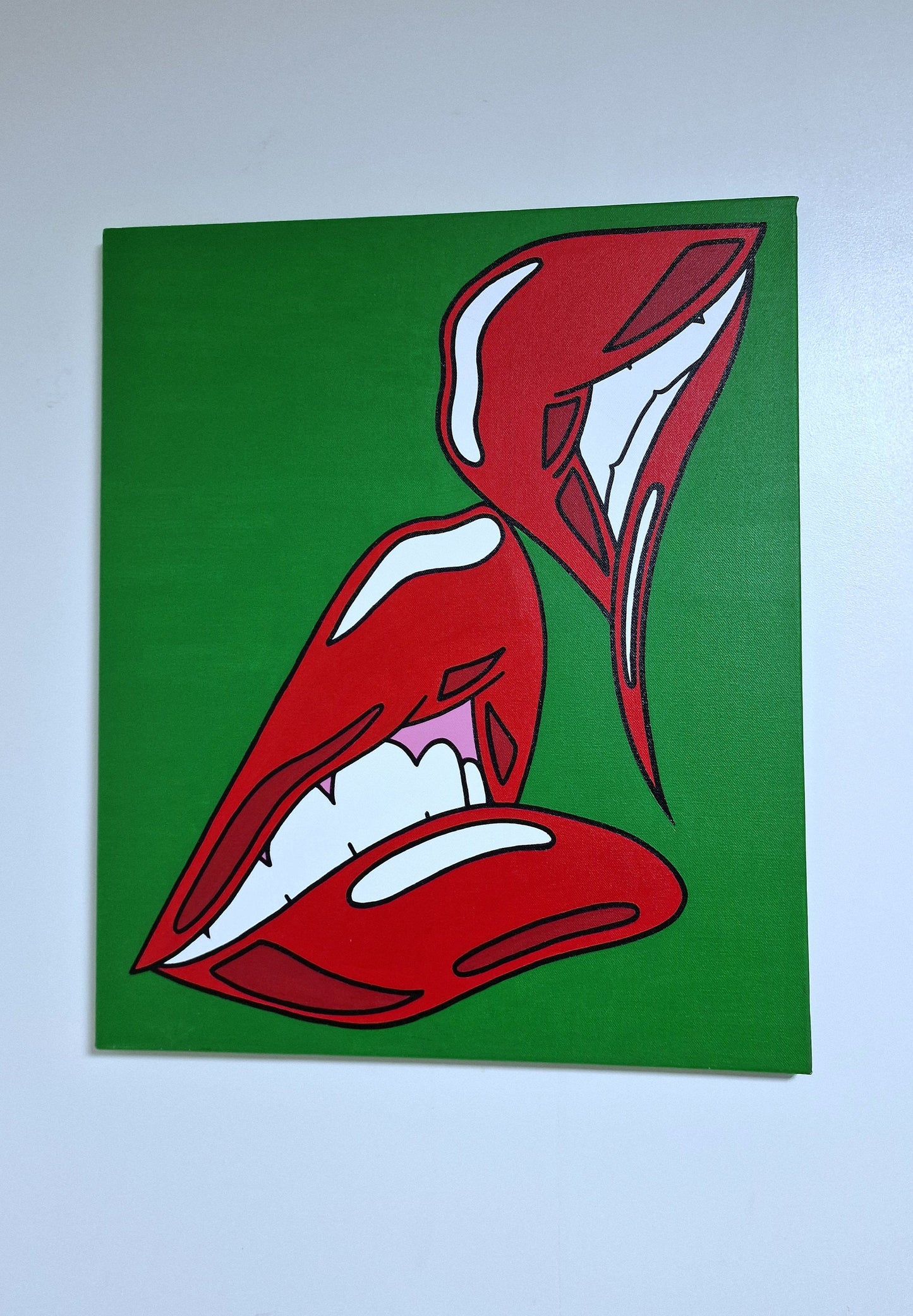 RIENKE van Turenhout Dutch Pop Art - desire , canvas painting litho