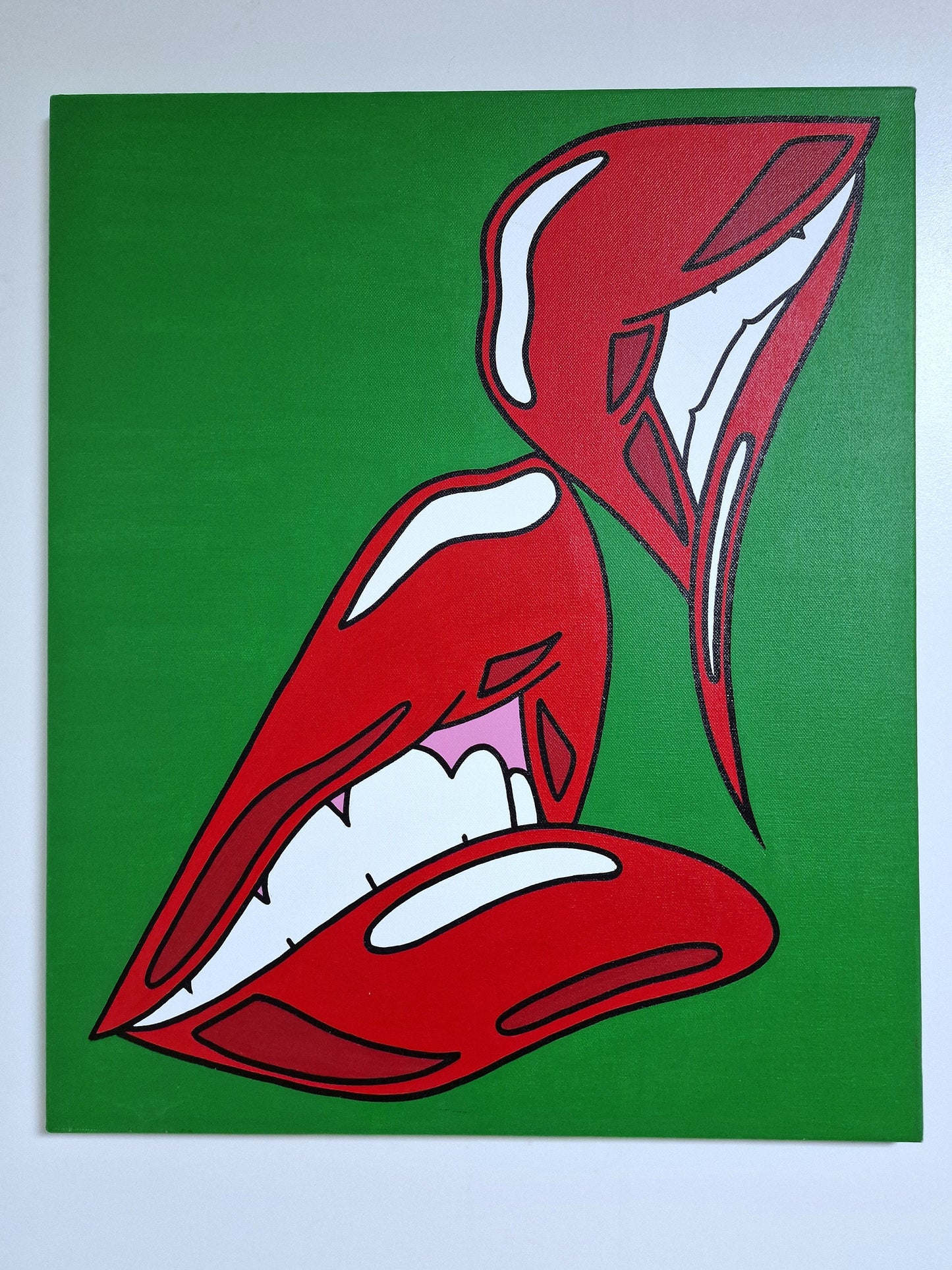 RIENKE van Turenhout Dutch Pop Art - desire , canvas painting litho