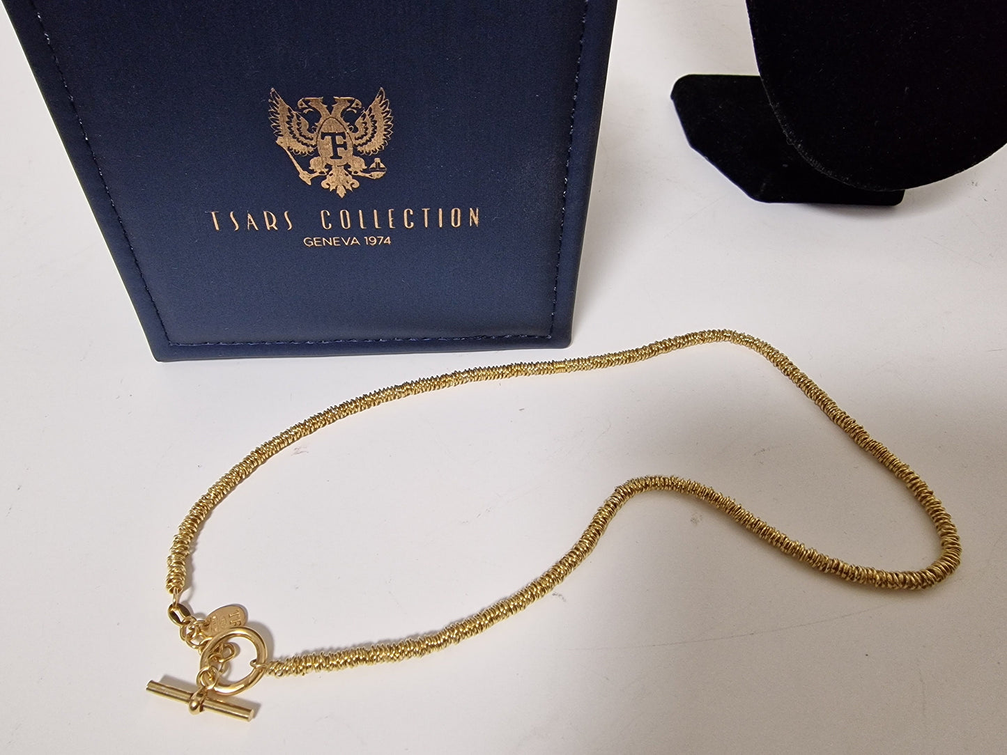 Fabergé Sterling Silver Gilded Necklace, Tsars Collection, Boxed with COA faberge
