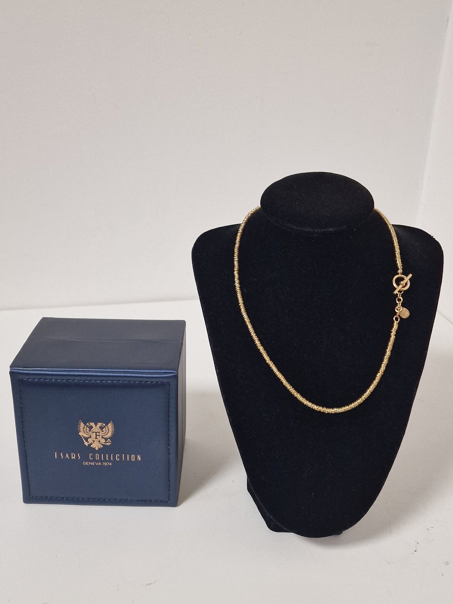 Fabergé Sterling Silver Gilded Necklace, Tsars Collection, Boxed with COA faberge