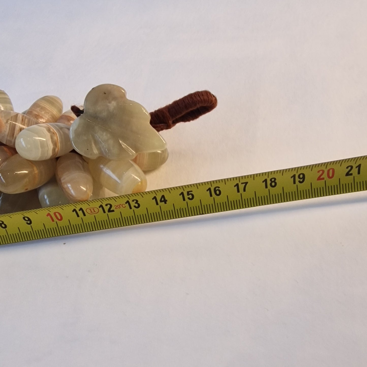 Chinese Carved Jade Grape Cluster, Mid 20th Century