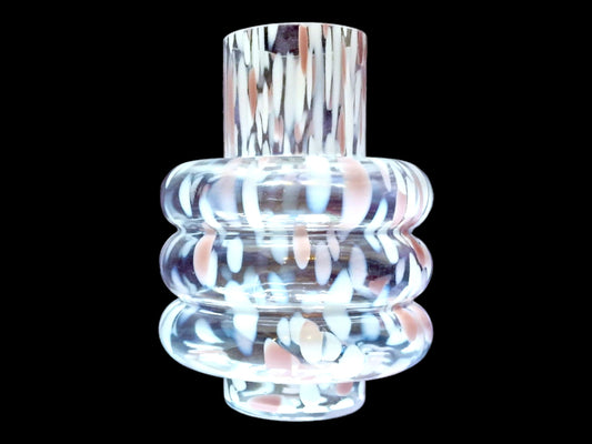 Opaline Glass Bubble Vase, Dutch Art Design