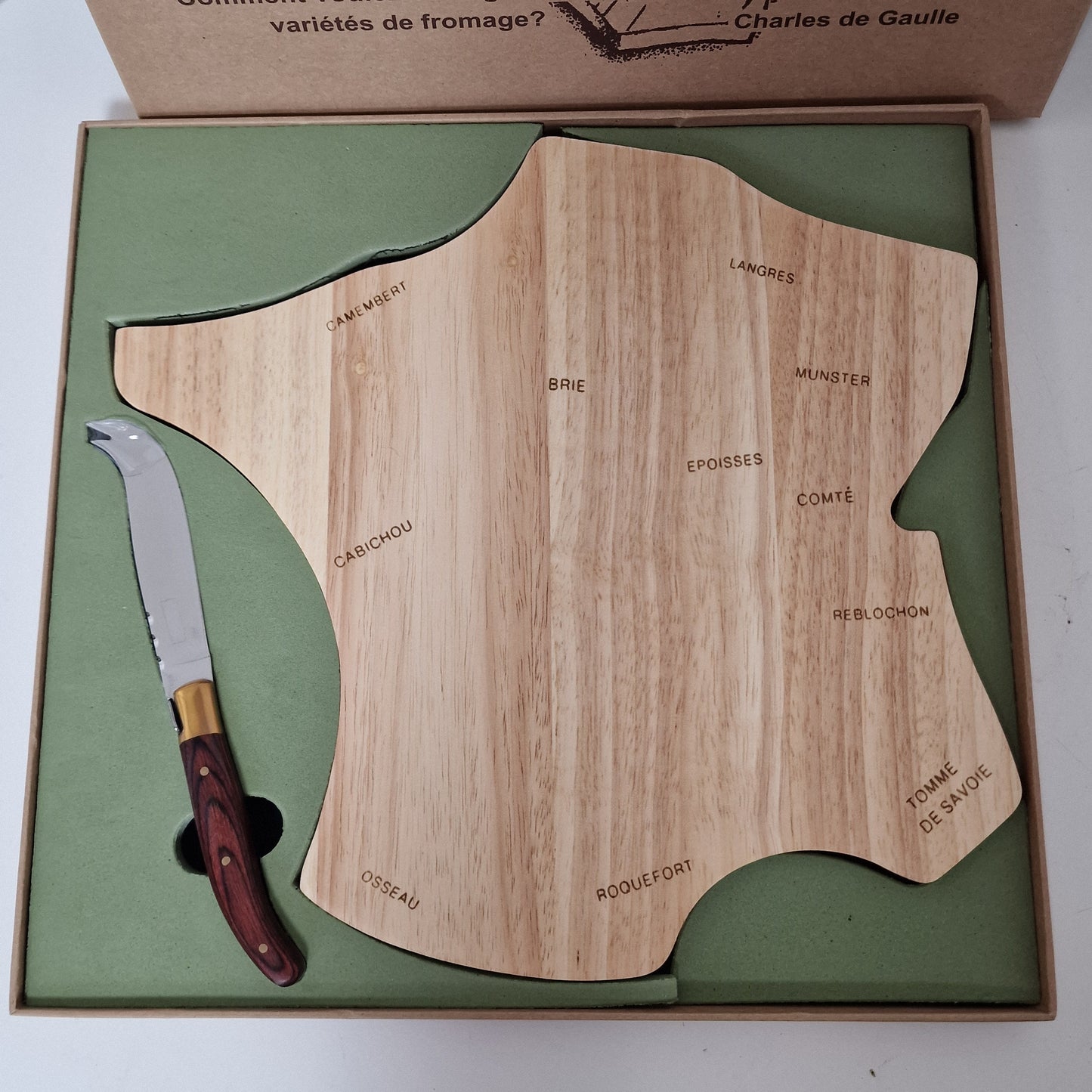Laguiole Cheese Board with Knife, Appetizer Platter, French Borreltijd