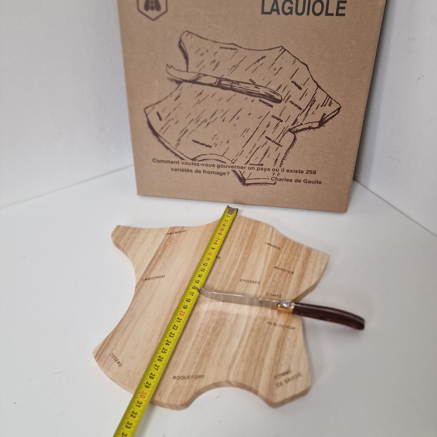 Laguiole Cheese Board with Knife, Appetizer Platter, French Borreltijd