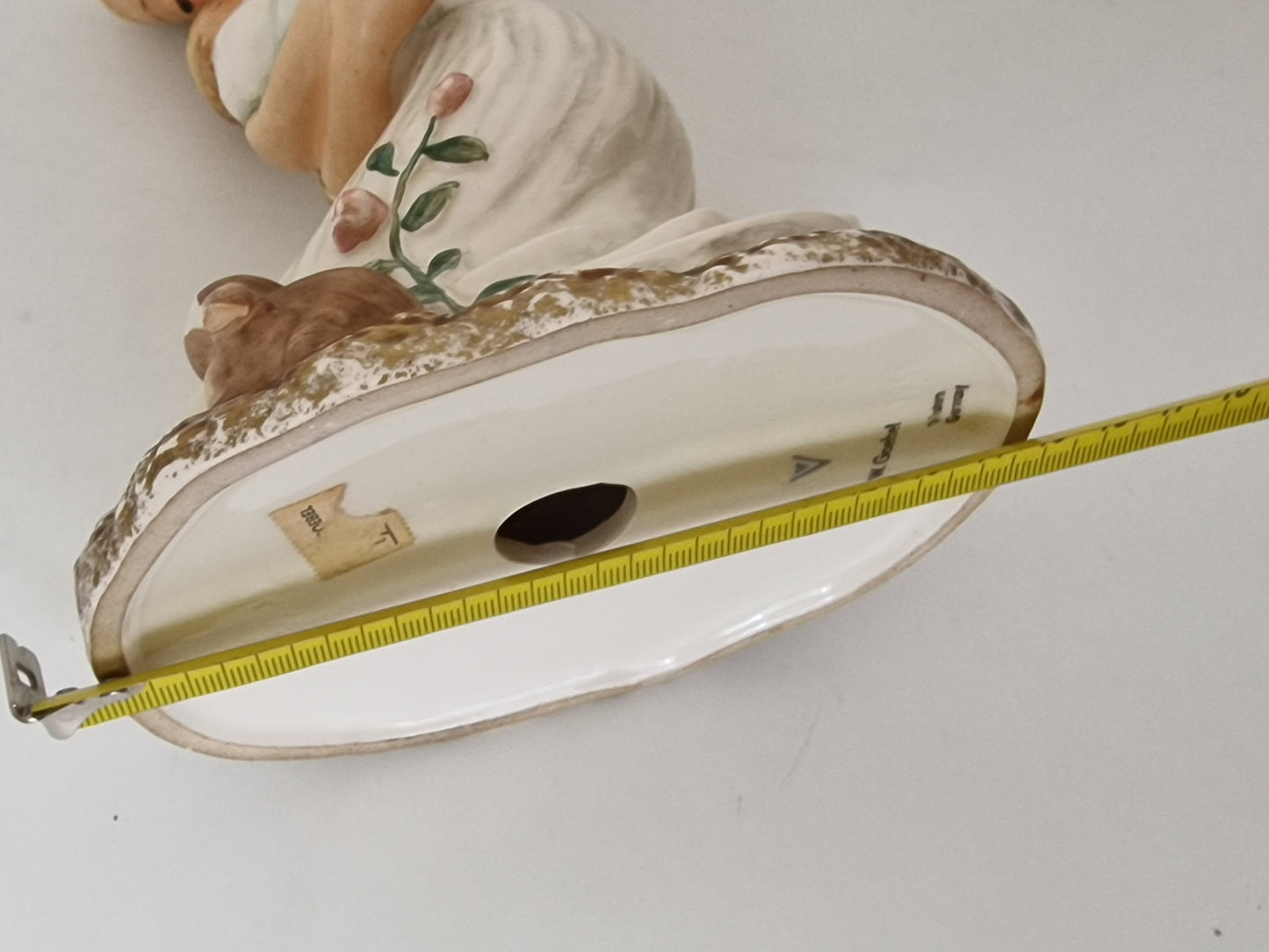 Goebel Porcelain Figurine, Young Mother with Baby and Bunny, Antique Collectible (22 cm)