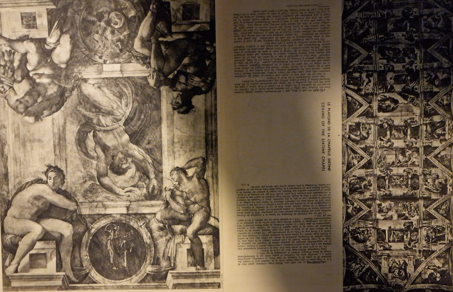 Michelangelo Sistine Chapel Illustrations, Art Book 1935