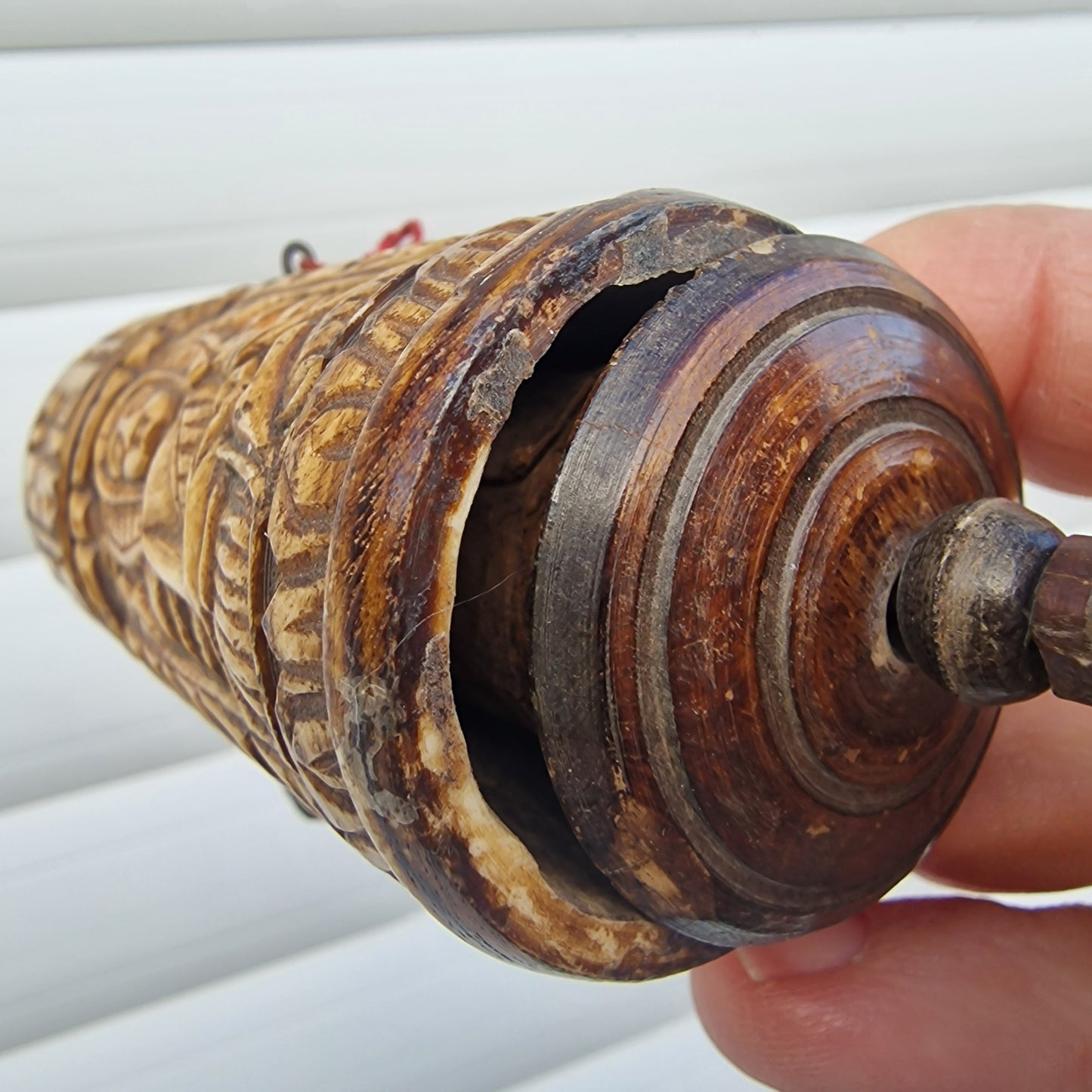 Tibetan Prayer Wheel, Om Mani Padme Hum, Ritual Altar Decor
