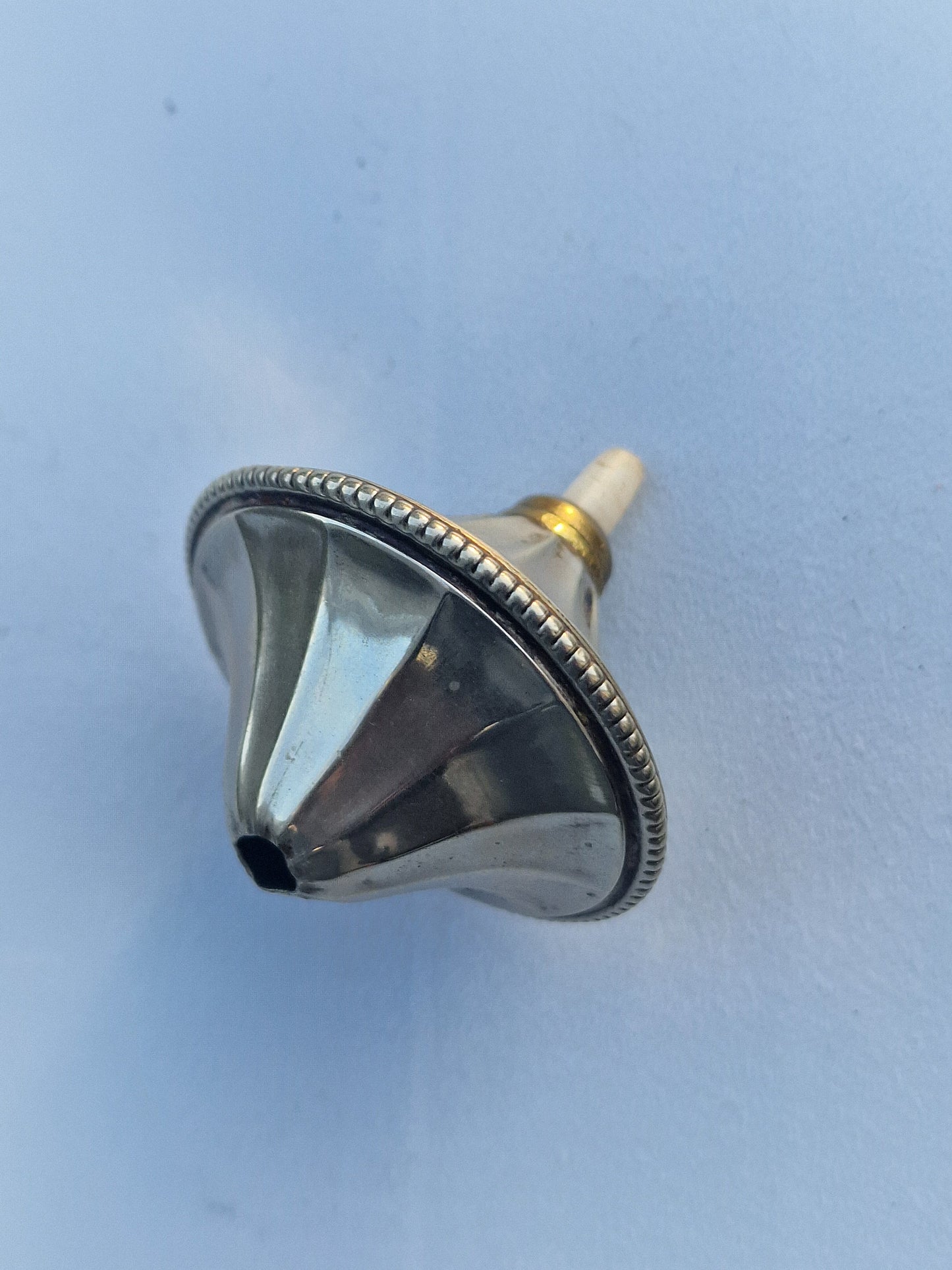 Antique Art Nouveau Butler Bell, Bronze Push Button