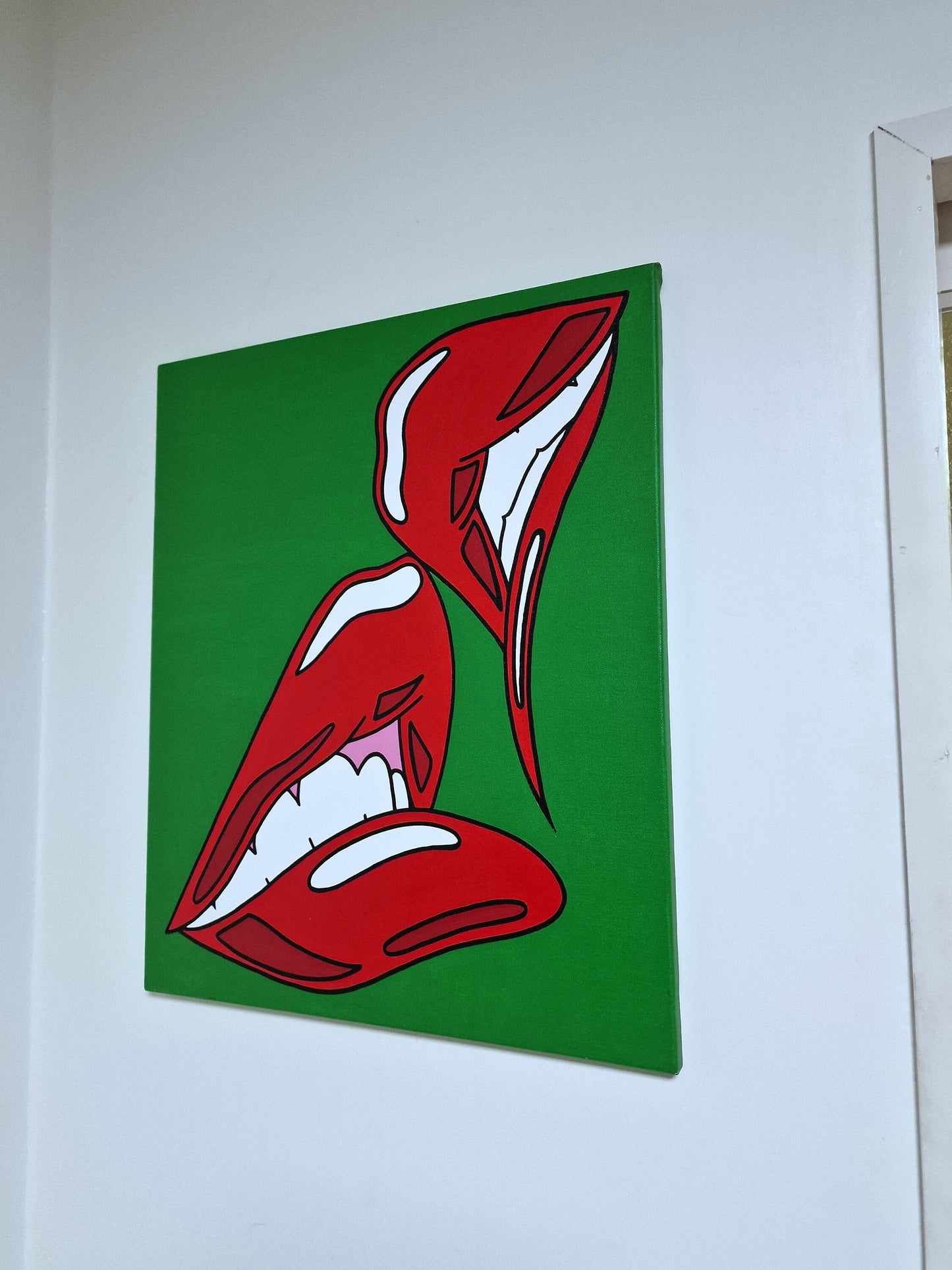 RIENKE van Turenhout Dutch Pop Art - desire , canvas painting litho