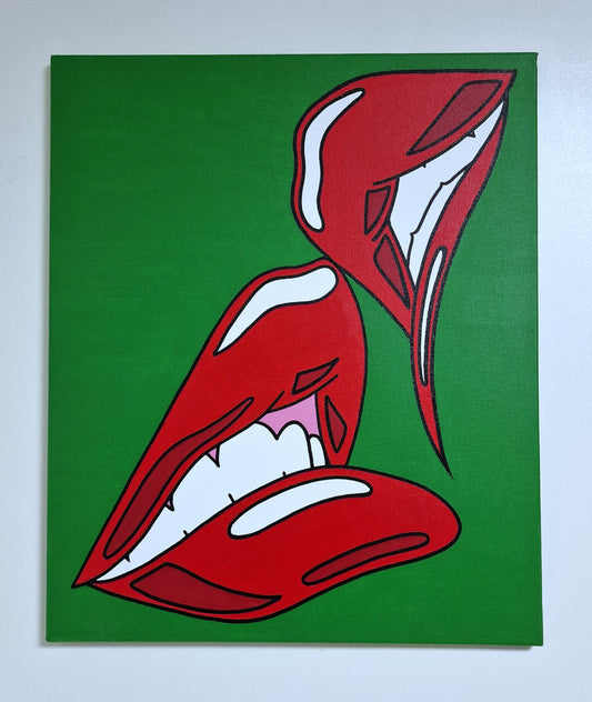 RIENKE van Turenhout Dutch Pop Art - desire , canvas painting litho