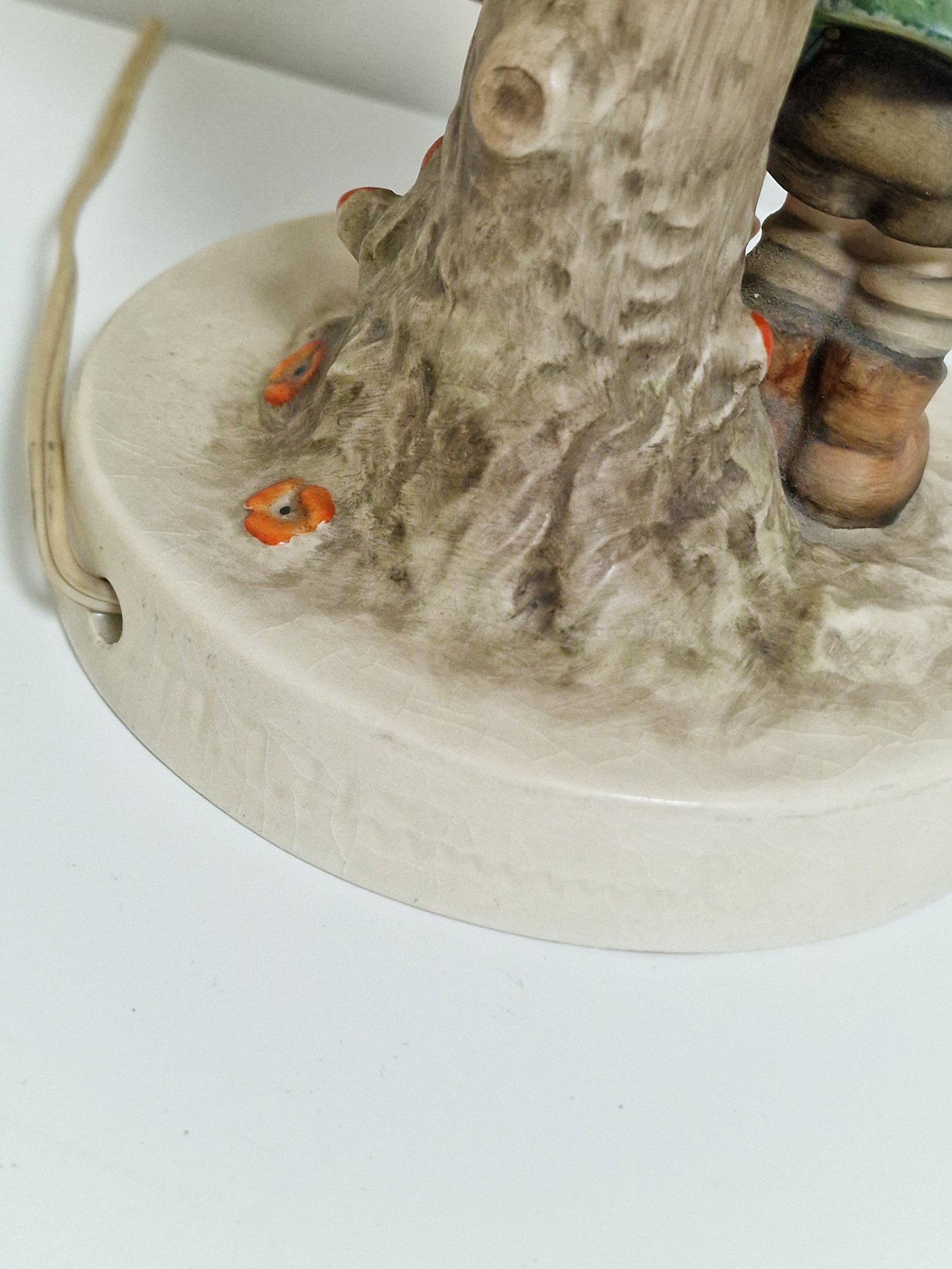 Goebel, hummel  antique biscuit porselein, gemerkt porcelain, rare figure lamp tablelamp