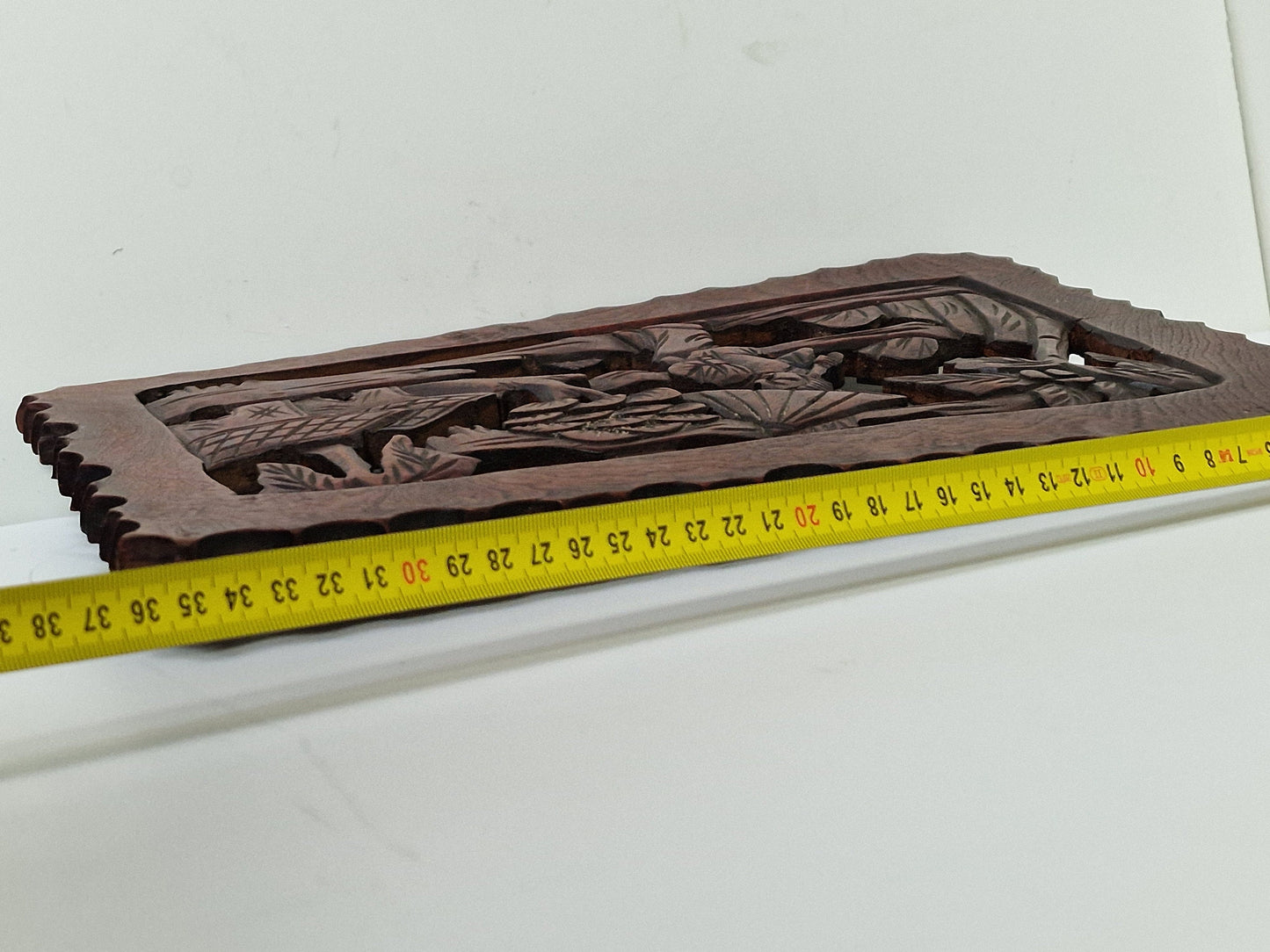 Antique Chinese Wood Carving Panel, Republic Era