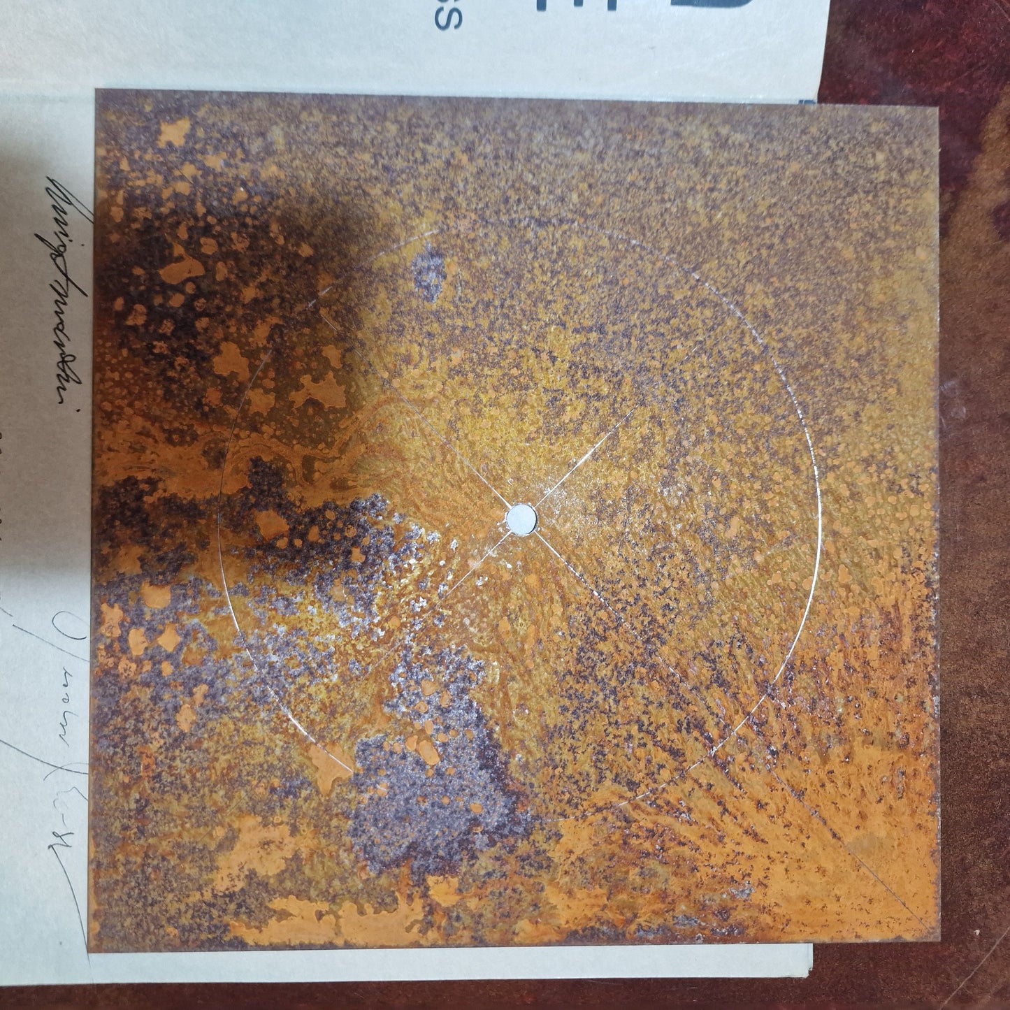 Signed Art Steel Plate, Opus Stahlplatte, Hingsmartin, Limited Edition