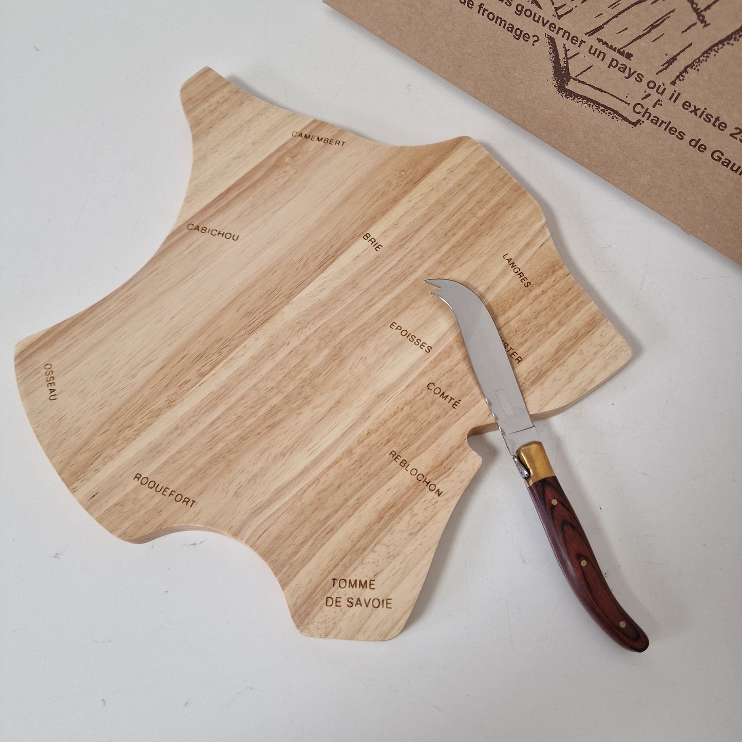 Laguiole Cheese Board with Knife, Appetizer Platter, French Borreltijd