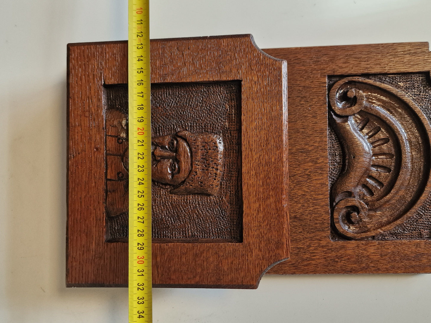 Handmade Frysian Kerfsnede Wood Magazine Rack, Art Nouveau