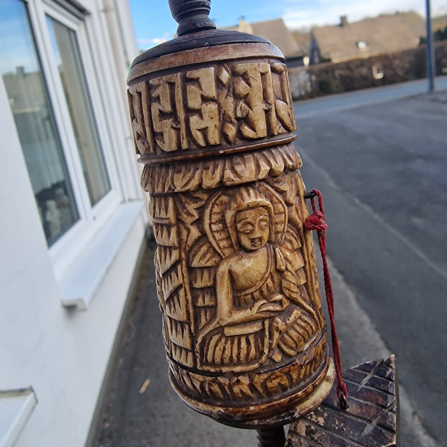 Tibetan Prayer Wheel, Om Mani Padme Hum, Ritual Altar Decor