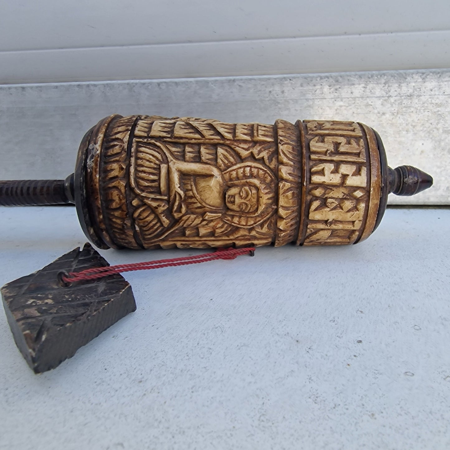 Tibetan Prayer Wheel, Om Mani Padme Hum, Ritual Altar Decor