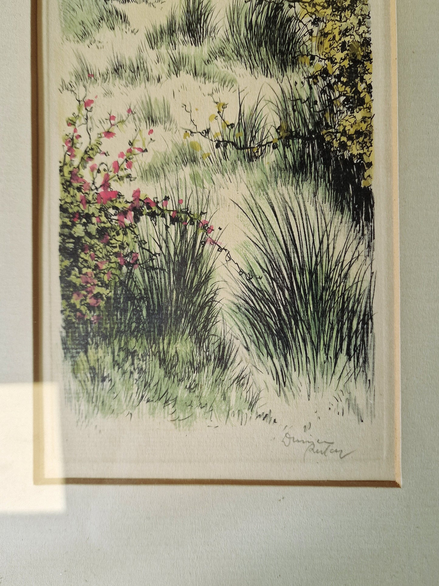 Gerard van Berkel Dutch Coast Print, Mixed Media, Signed