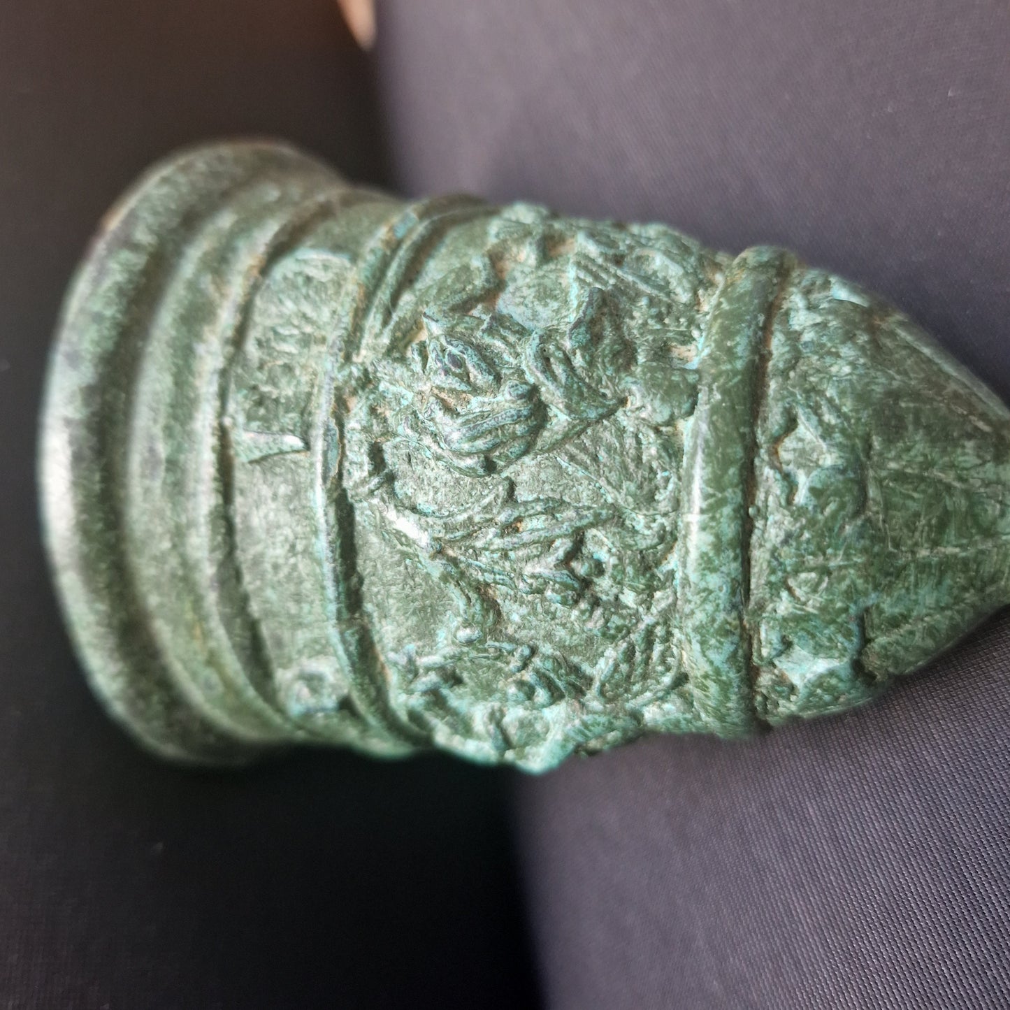 Antique Bronze Meditation Bell, Eastern Asian Decor