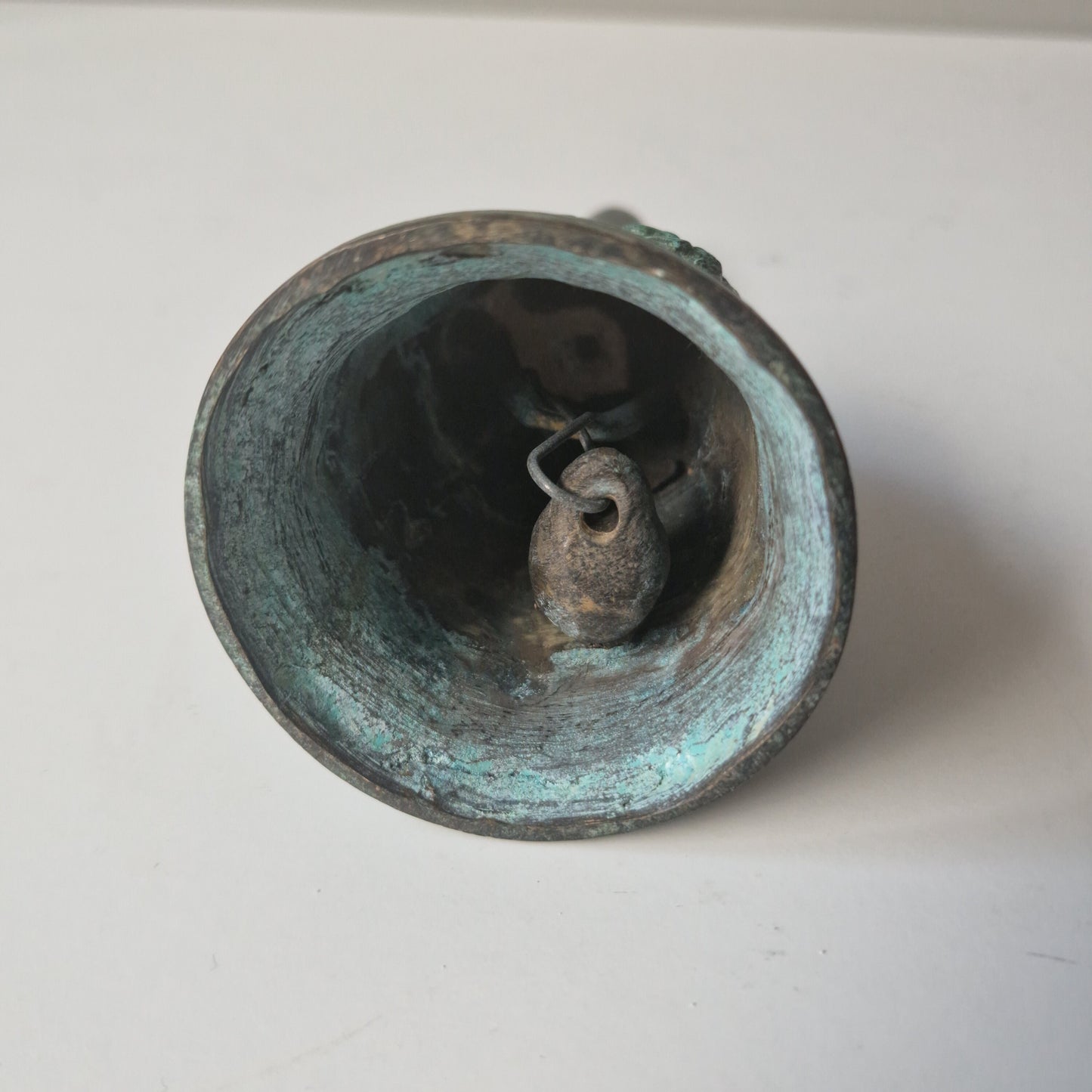 Antique Bronze Meditation Bell, Eastern Asian Decor