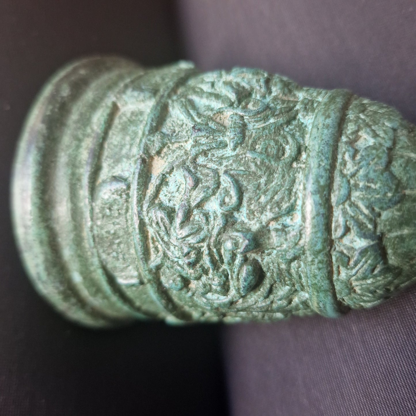 Antique Bronze Meditation Bell, Eastern Asian Decor