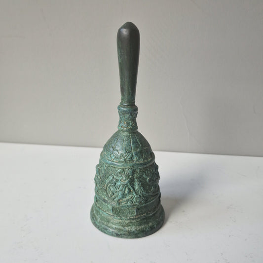 Antique Bronze Meditation Bell, Eastern Asian Decor