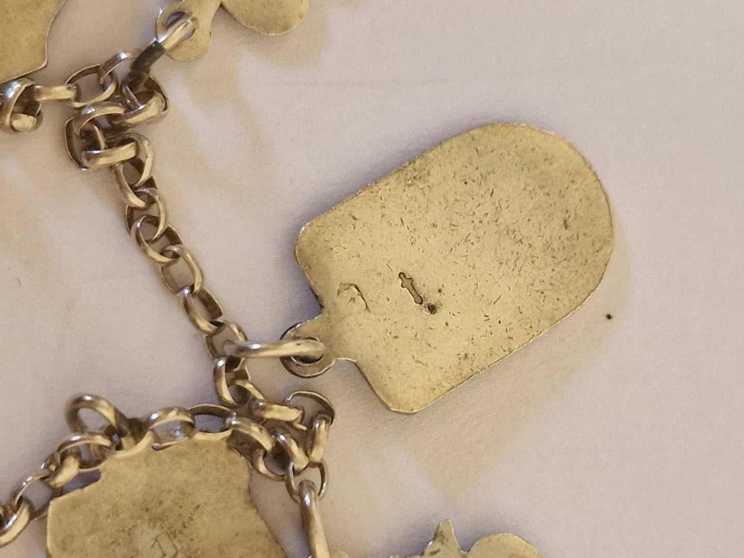 Vintage Silver European Coat of Arms Charm Necklace