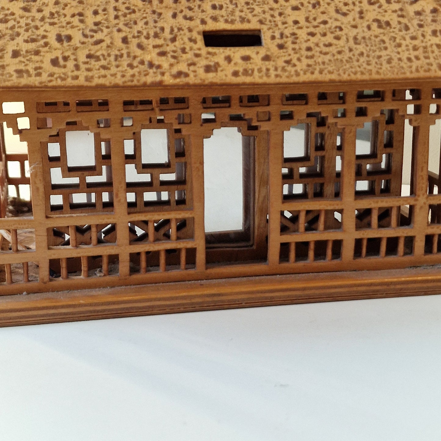 Handmade Wood House Box, Secret Compartment, WW2 Love Token, 1942