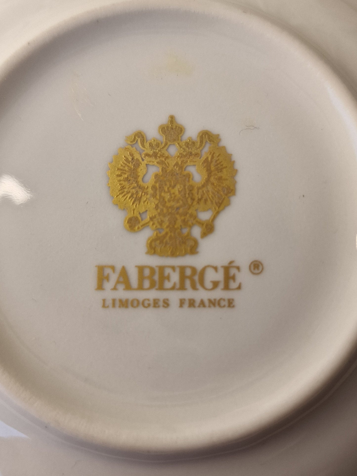 Porcelain Faberge Egg Jewelry Dish, Gilt Limoges, Marked
