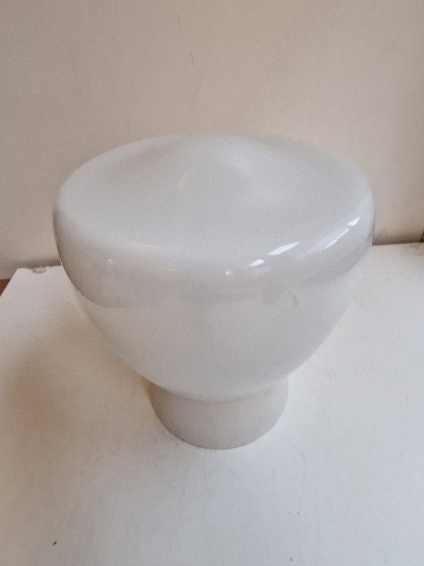 Art Deco Cream Glass Ceiling Lamp – Thabur, Niko Fixture