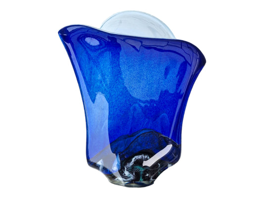 Mihai Topescu Art Glass Magazine Rack, Signed Gallery Piece