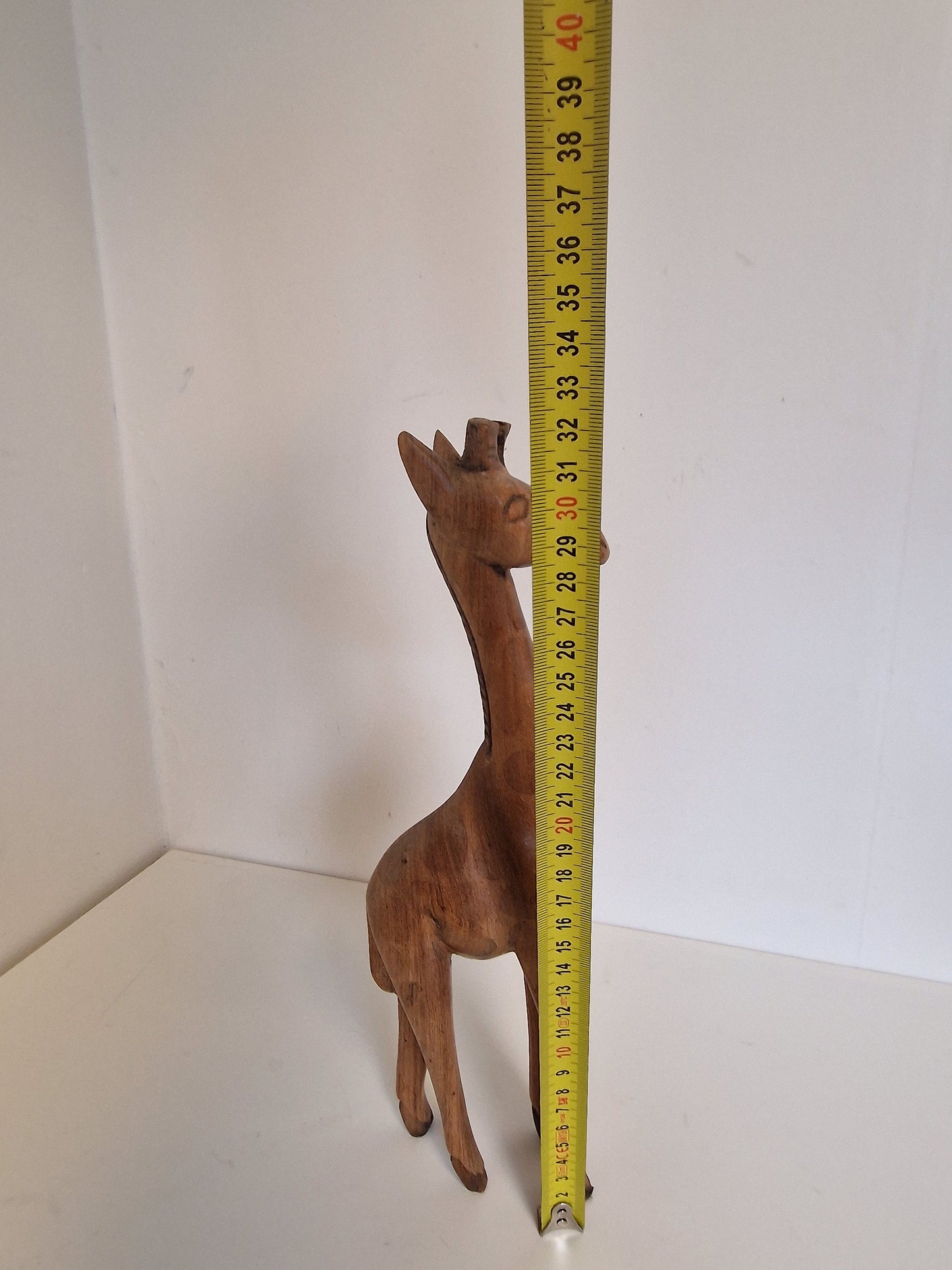 Giraffe old library figure figurine statue beeldje boekenkast bibliotheek  wood 40's hout vintage midcentury
