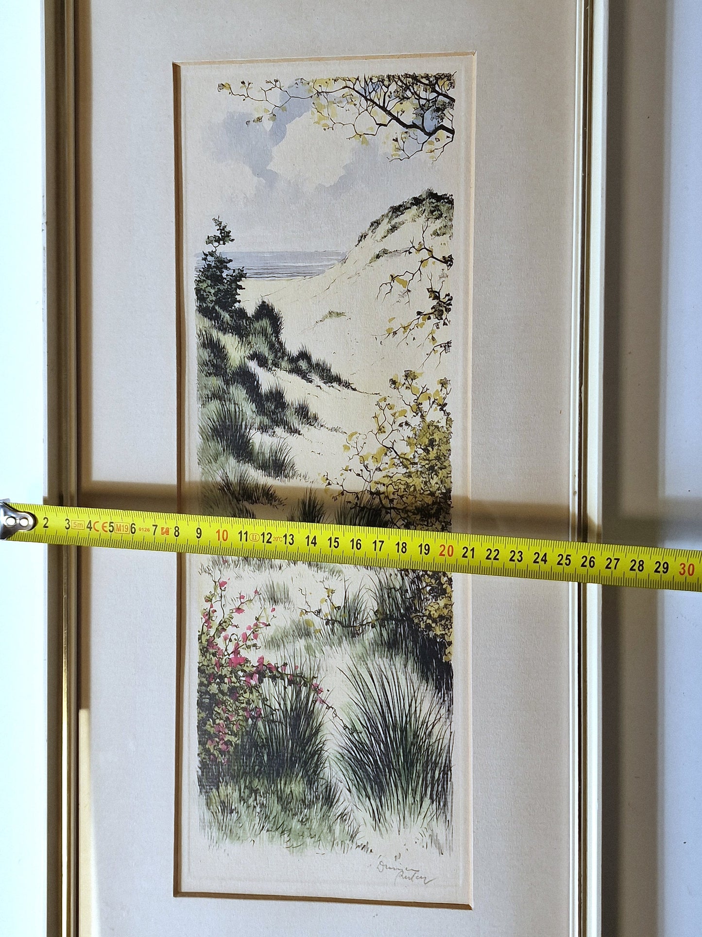Gerard van Berkel Dutch Coast Print, Mixed Media, Signed