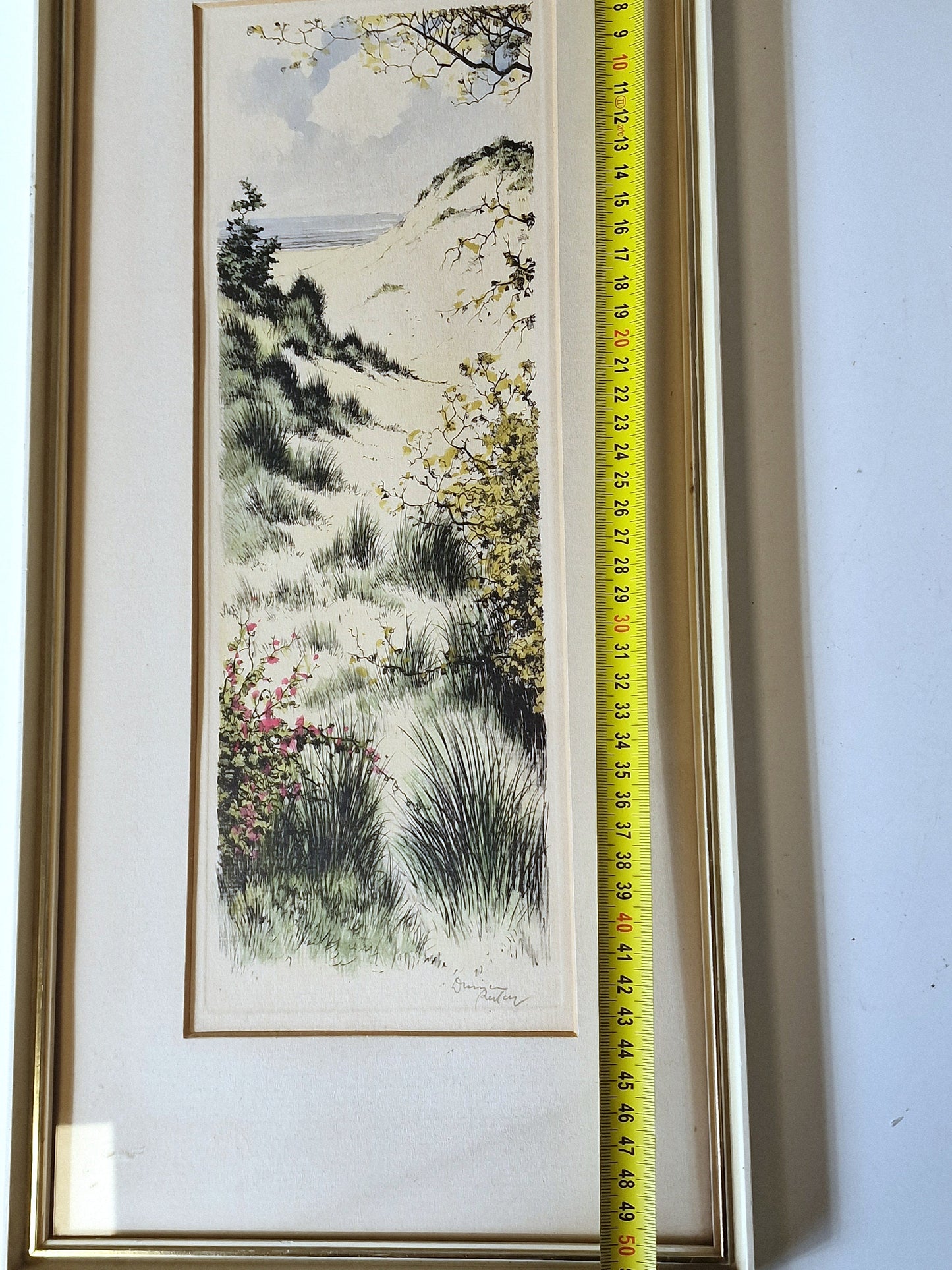 Gerard van Berkel Dutch Coast Print, Mixed Media, Signed