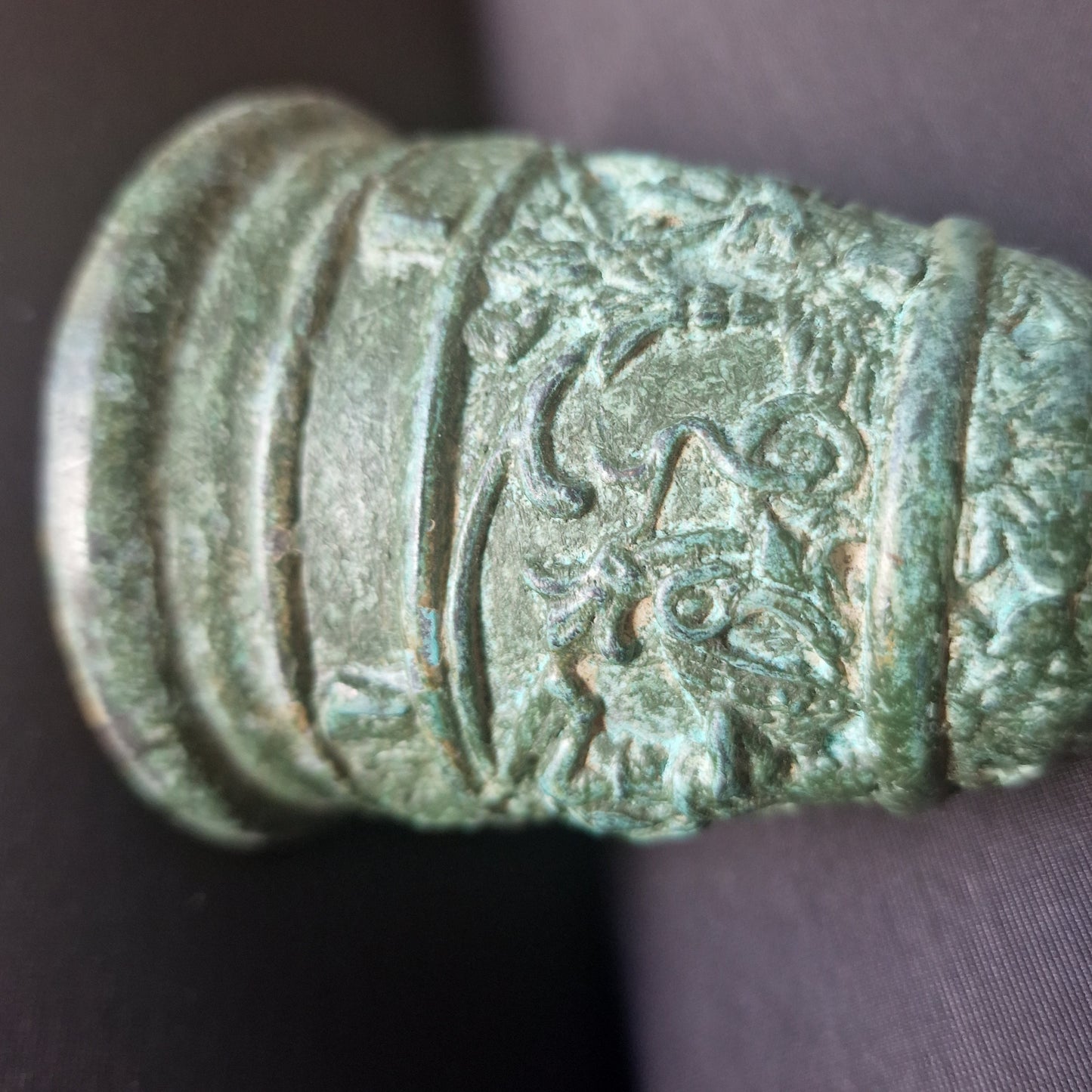 Antique Bronze Meditation Bell, Eastern Asian Decor