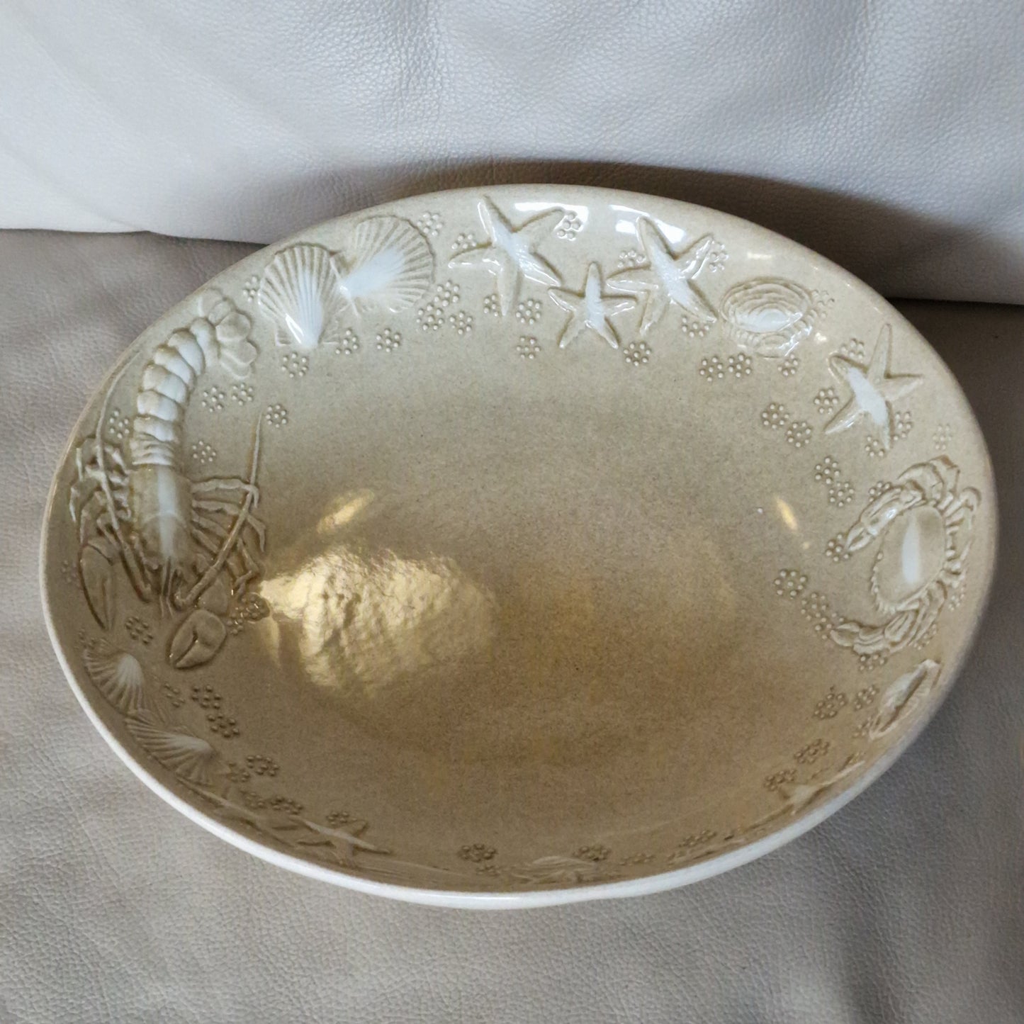 Christian Dior XL Seafood Platter Bowl, Lobster Design, Retired exclusive very large bowl