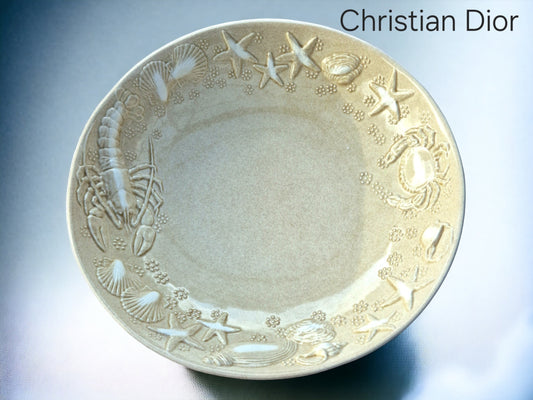 Christian Dior XL Seafood Platter Bowl, Lobster Design, Retired exclusive very large bowl