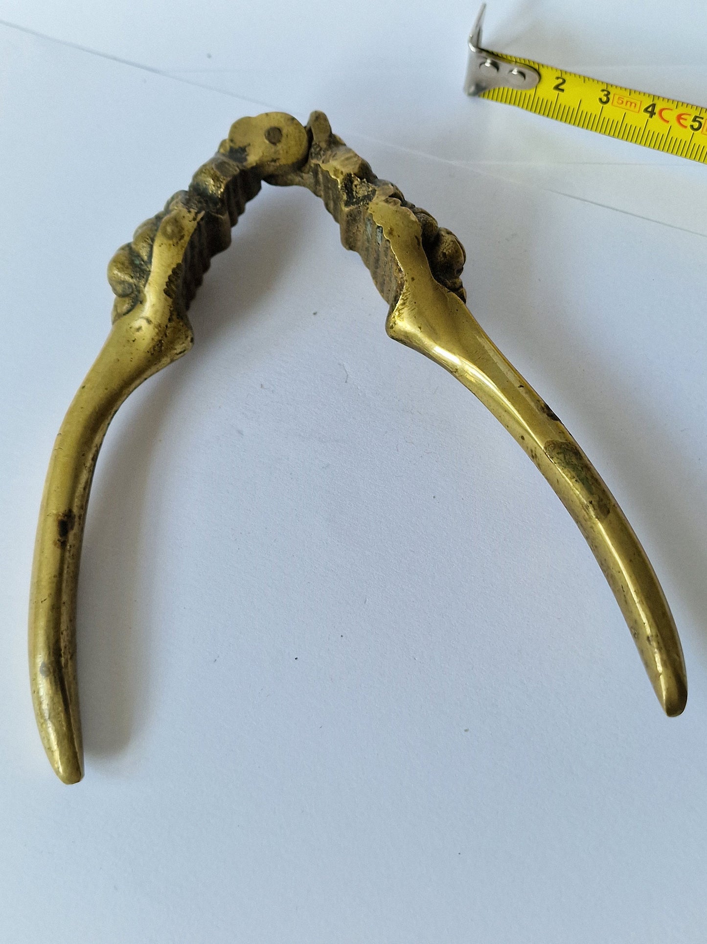 antique lionhead NUTCRACKER brass, 19th