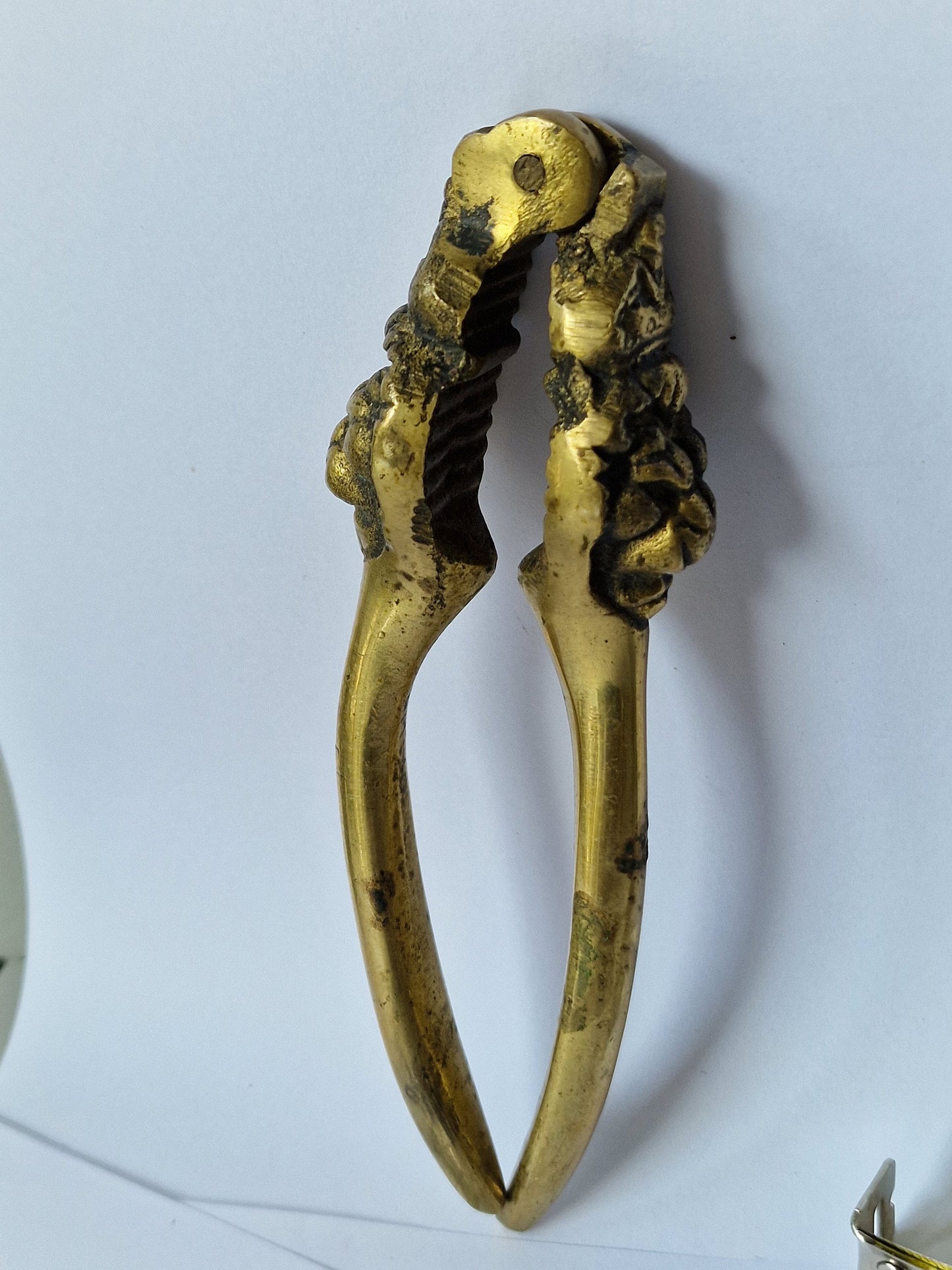 antique lionhead NUTCRACKER brass, 19th