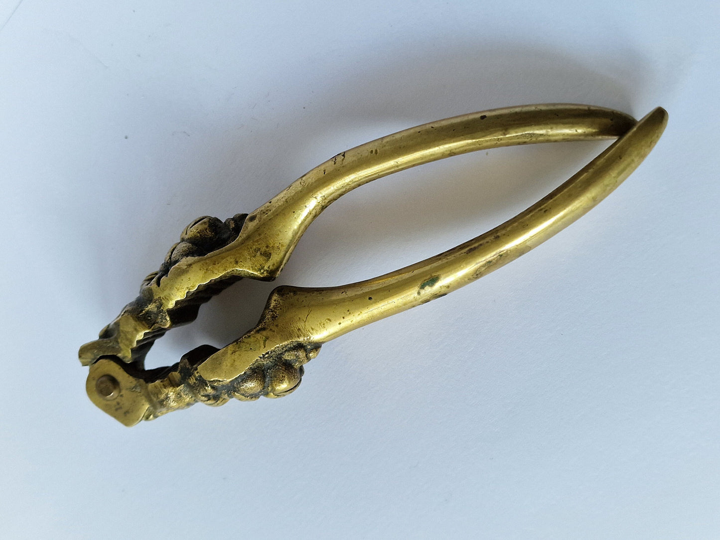 antique lionhead NUTCRACKER brass, 19th