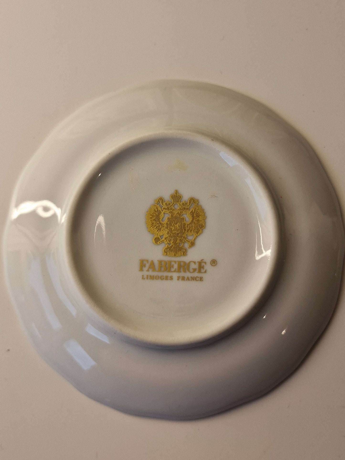 Porcelain Faberge Egg Jewelry Dish, Gilt Limoges, Marked